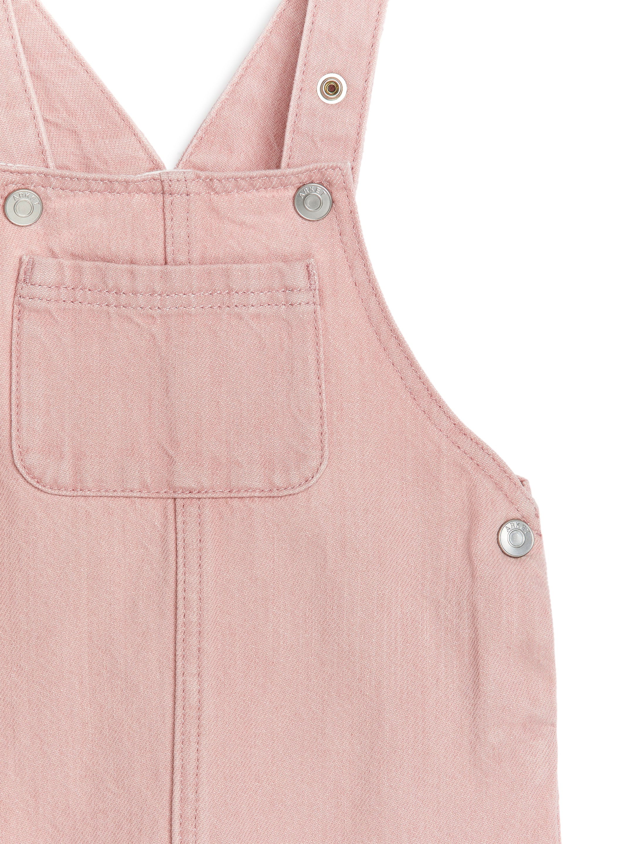 Visa större bild: Korta hängselbyxor i bomull - Dimrosa - BARN | H&M SE 3