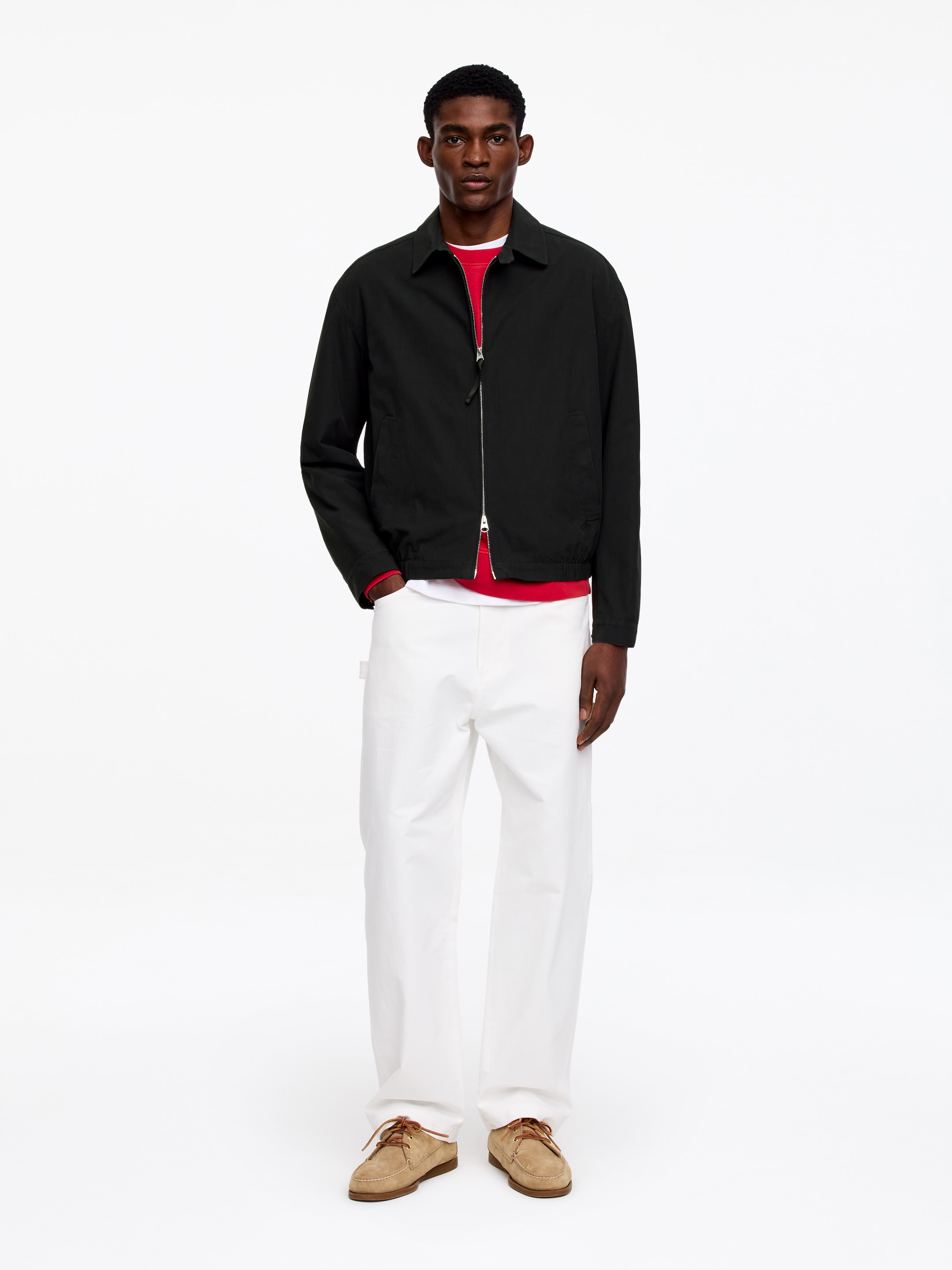 Blouson in cotone-#1d1d1d-18394