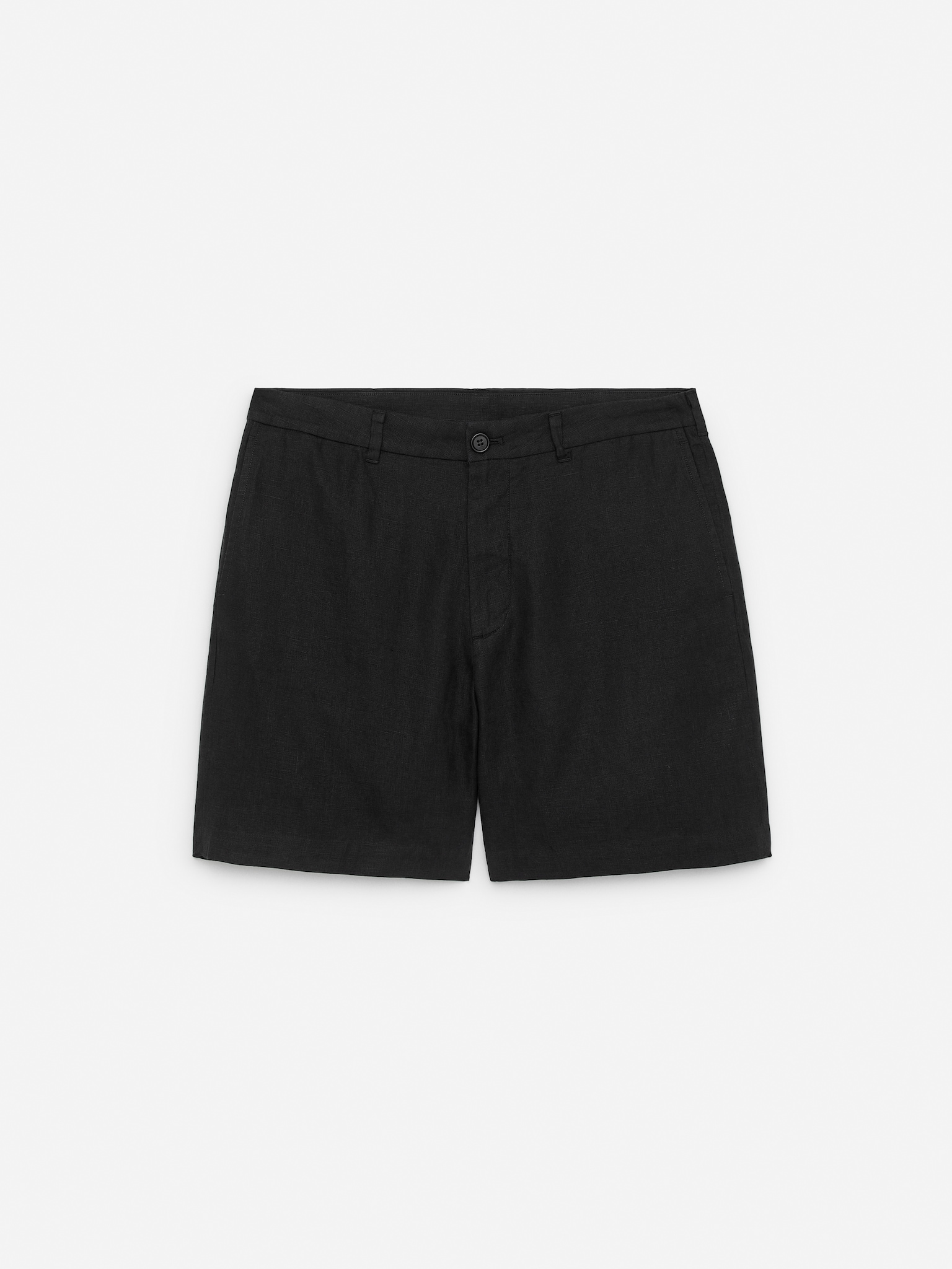 Short en lin - Noir/Taupe - 2