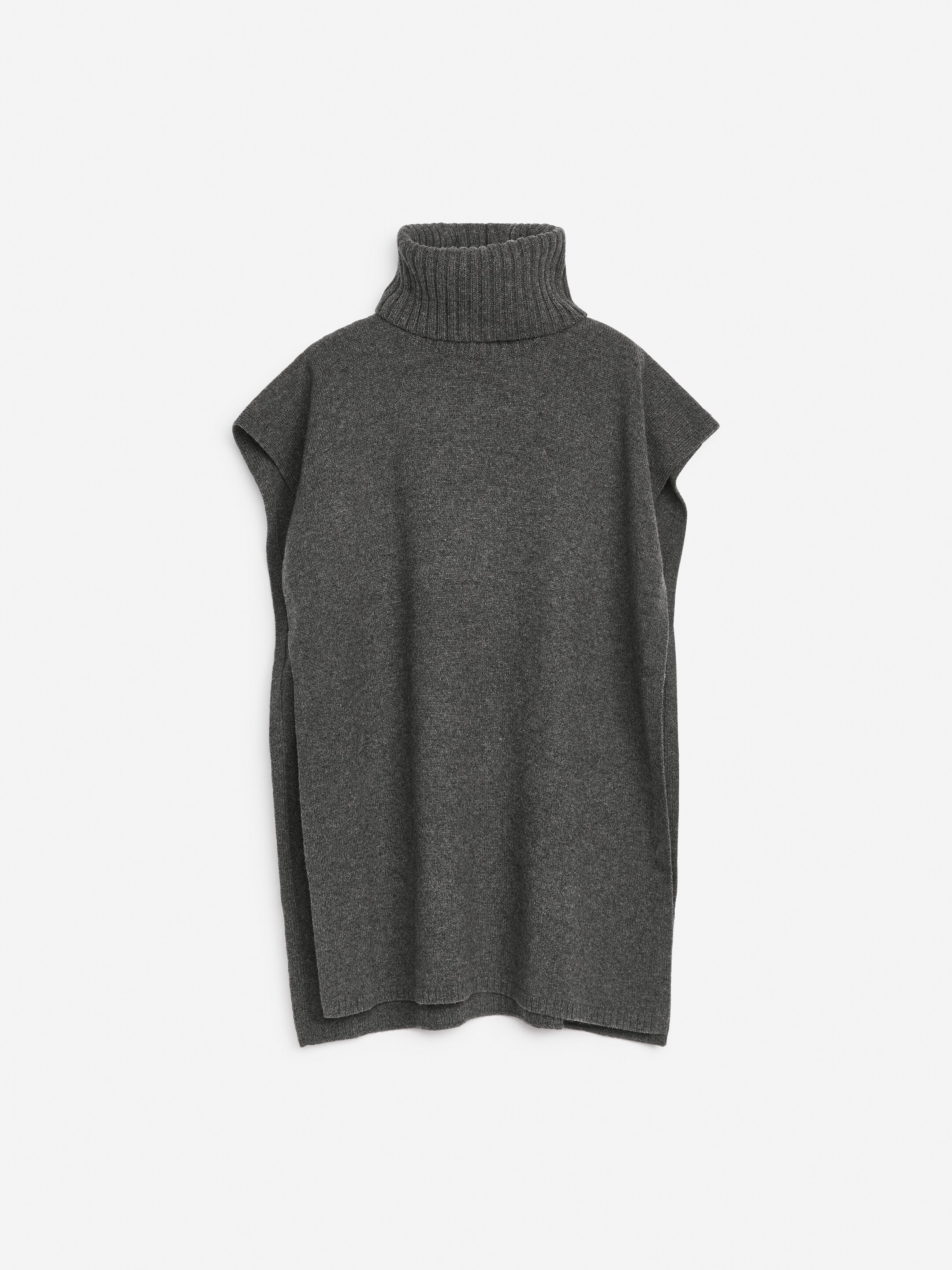 Zobacz większy obraz: Wełniane ponczo - Ciemnoszary melanż - ONA | H&M PL 1