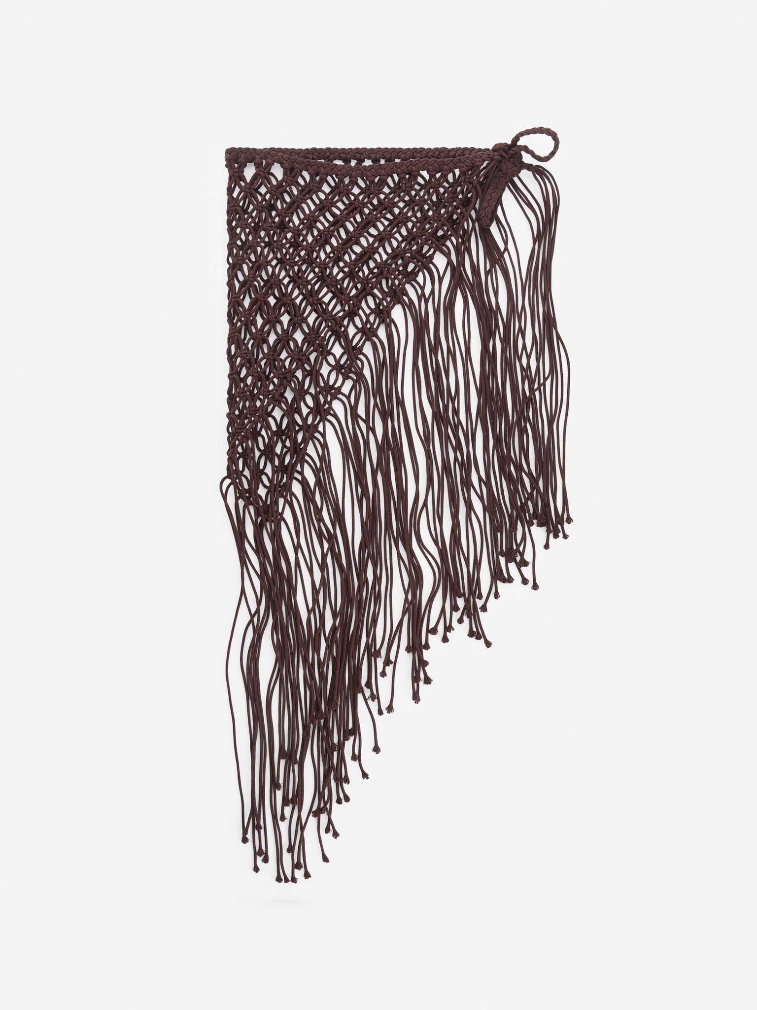 Macramé Beach Sarong - Dark Brown