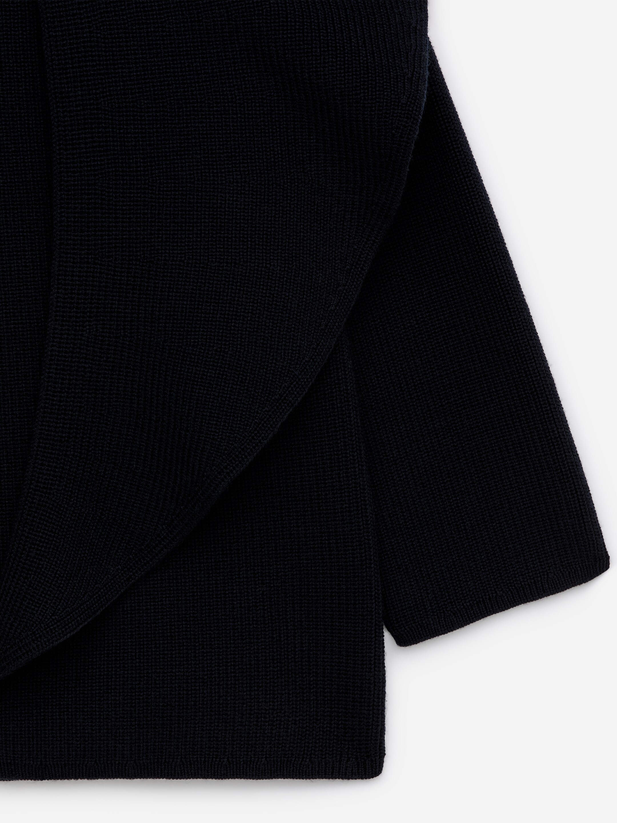 Größeres Bild ansehen: Strickpullover mit drapiertem Schal - Dunkelblau - Ladies | H&M DE 6