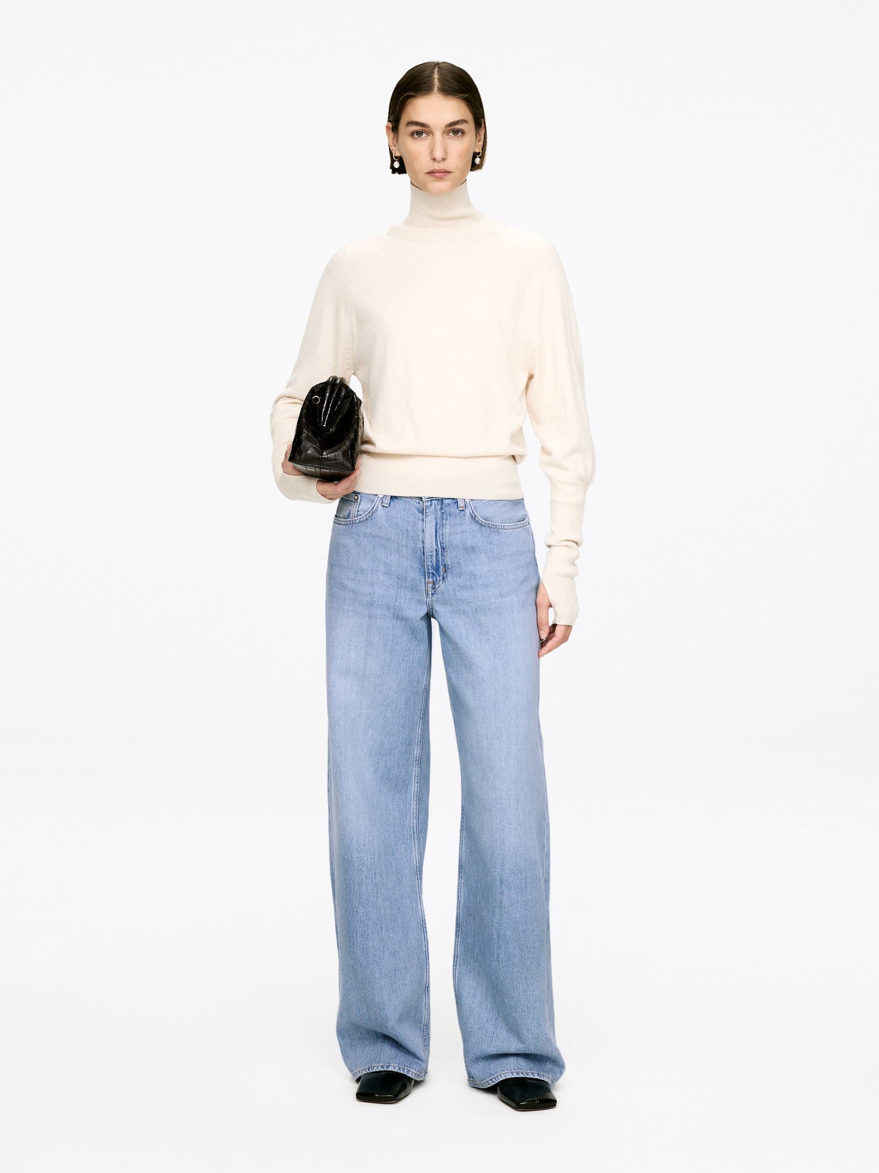 CLOUD Loose Wide Jeans-#80AAD8-17384