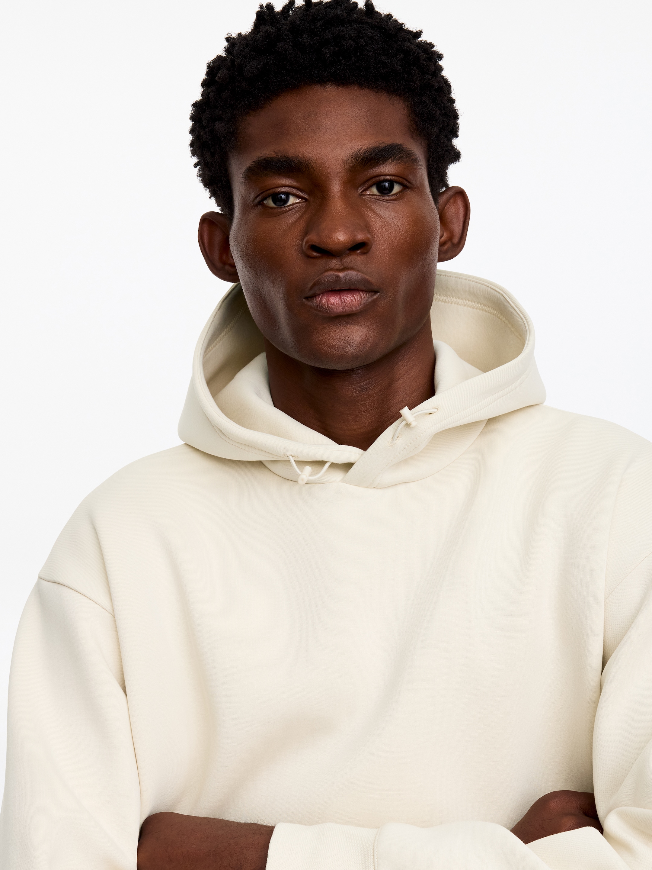 Felpa con cappuccio ARKET ACTIVE - Bianco sporco - Loose fit - men - StillMedia/Lookbook - 4