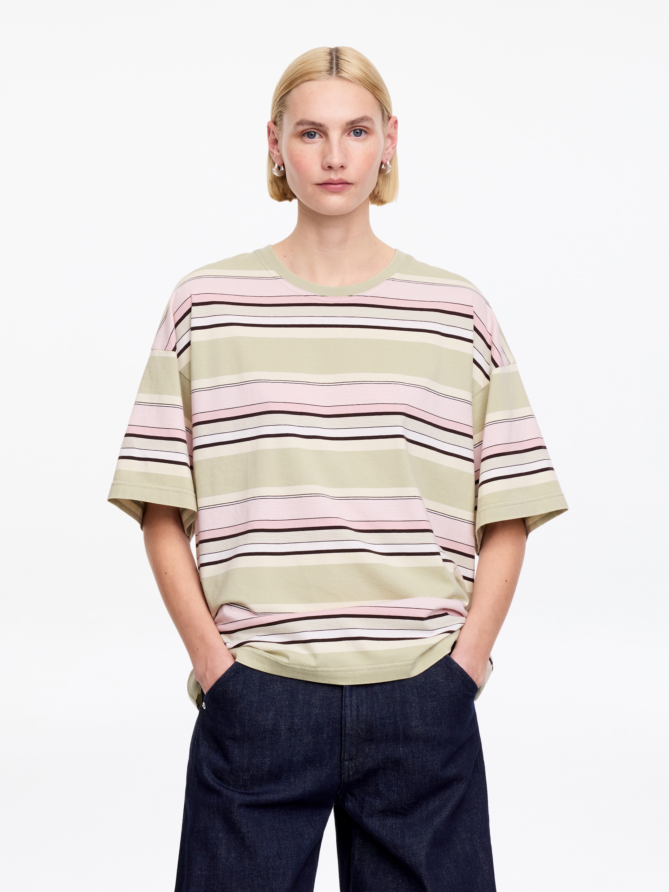 Oversized T-Shirt-#A9A891-18702