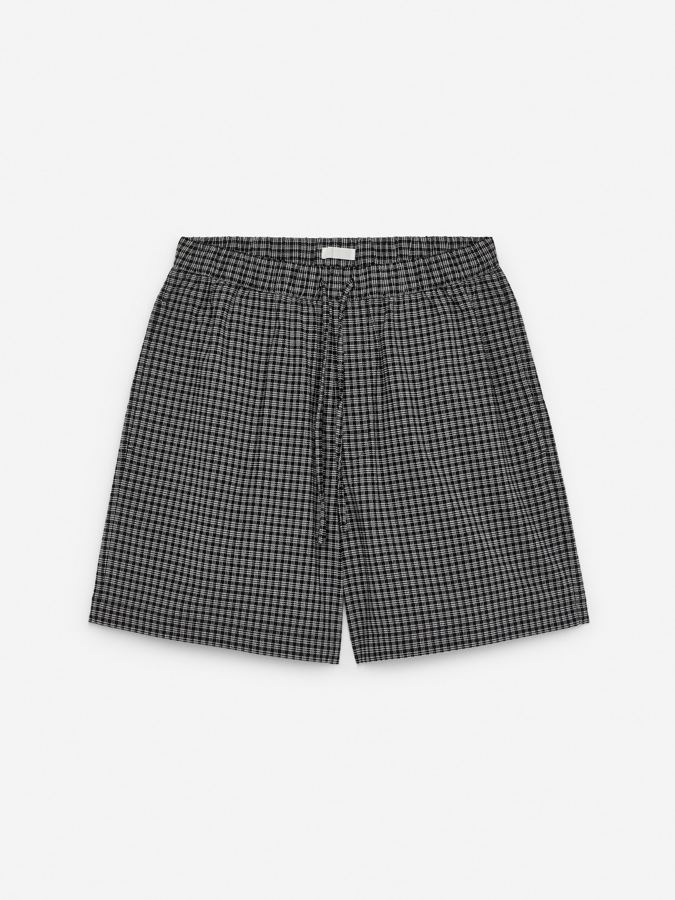 Seersucker Shorts - Black - Regular fit - Men - StillMedia/DescriptiveStillLife - 2