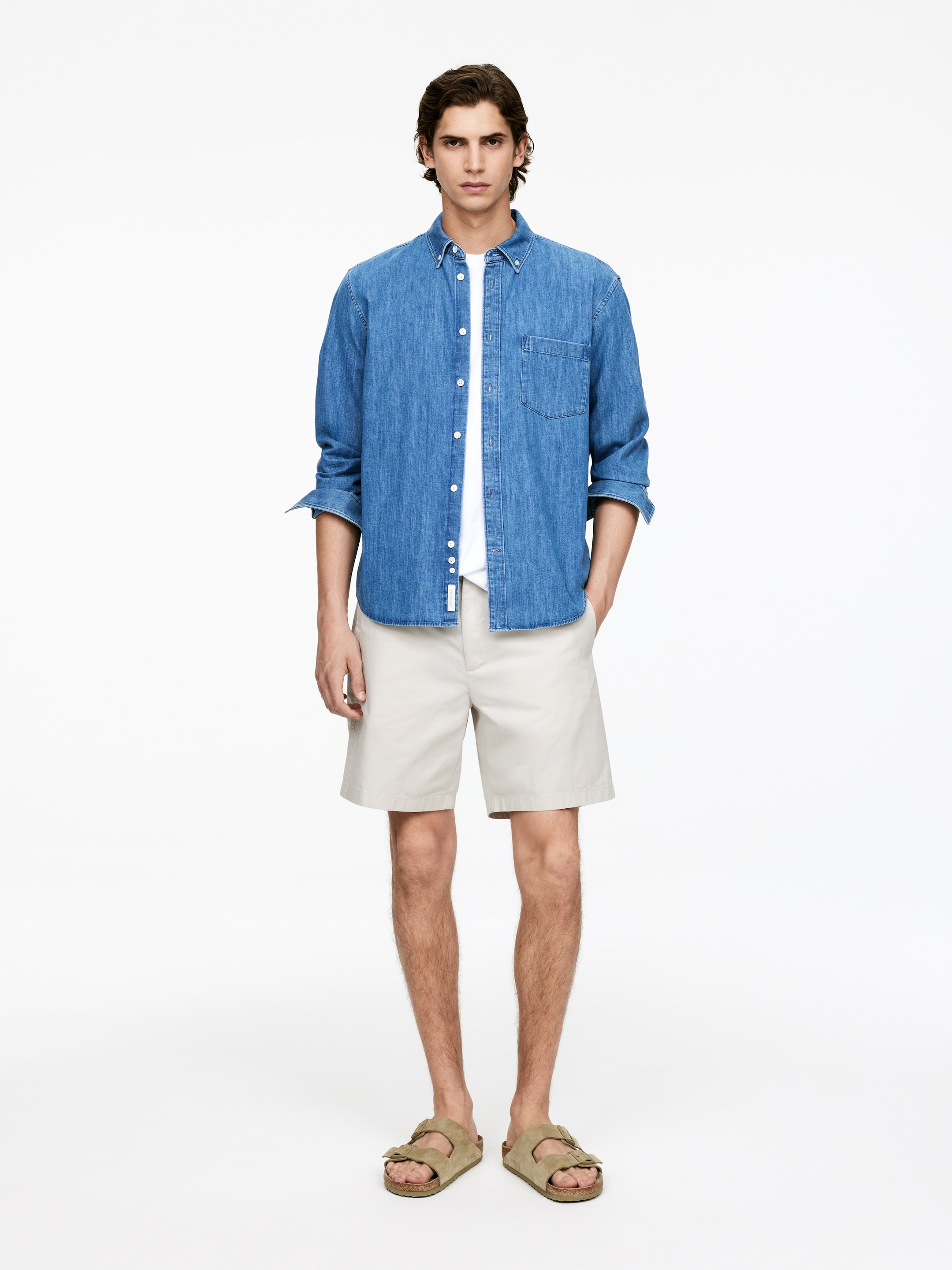 Zobacz większy obraz: Cotton Shorts - Jasny beż - ON | H&M PL 1