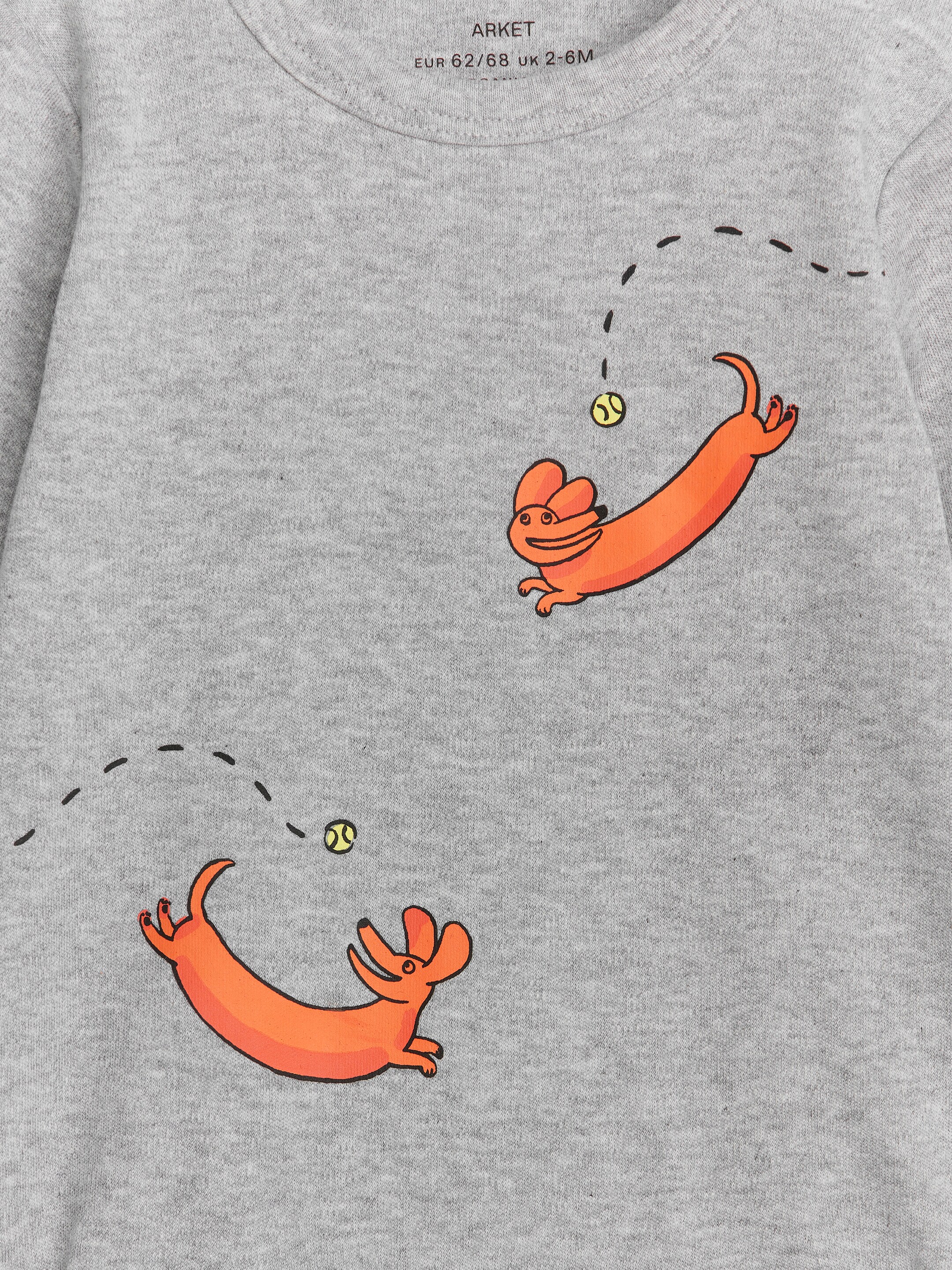 Langarmbody - Grau/Hunde - Regular Fit - Kinder - StillMedia/DescriptiveDetail - 2