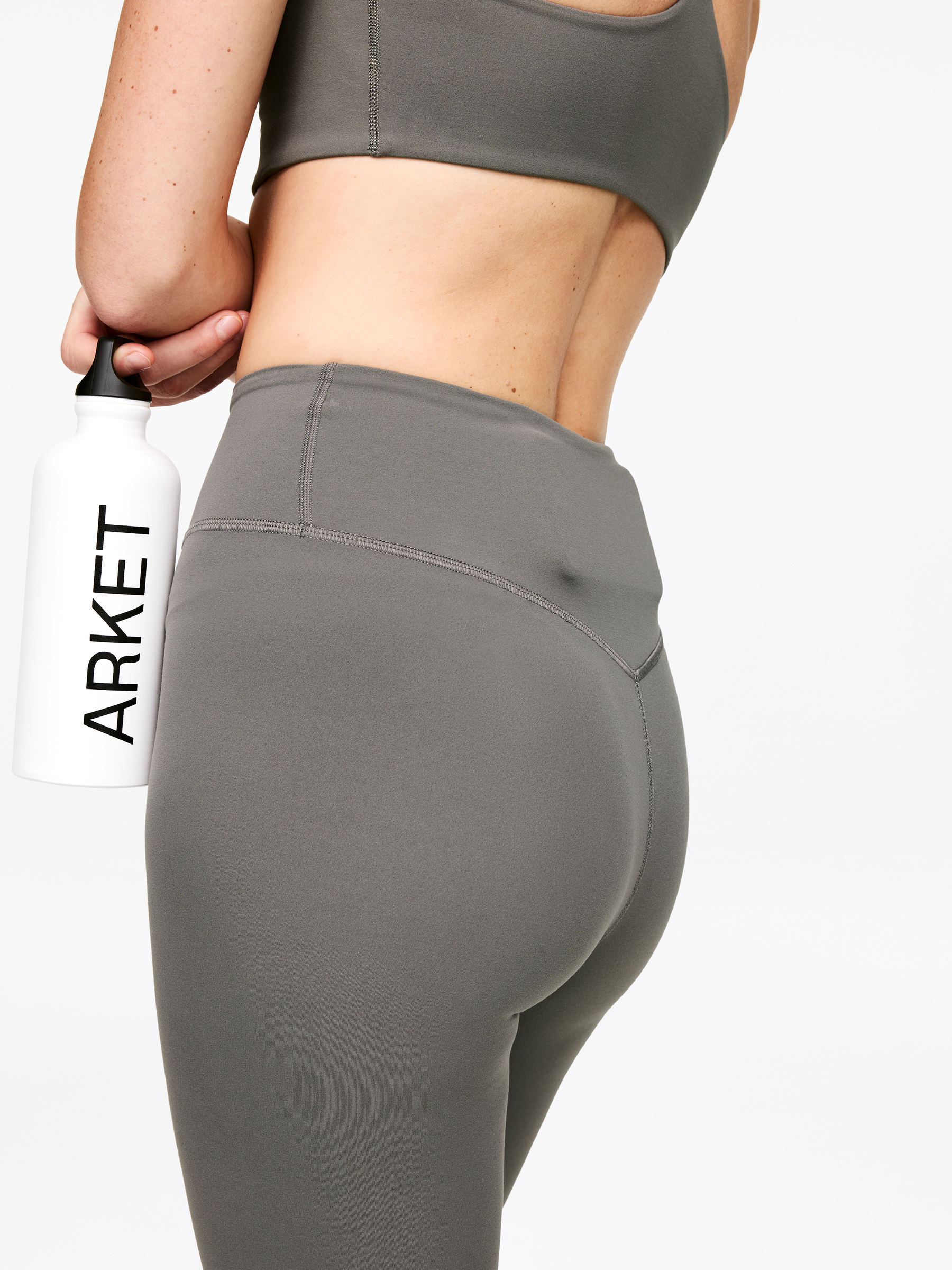 Soft Stretch Leggings - Grey - Slim fit - Women - StillMedia/Lookbook - 6