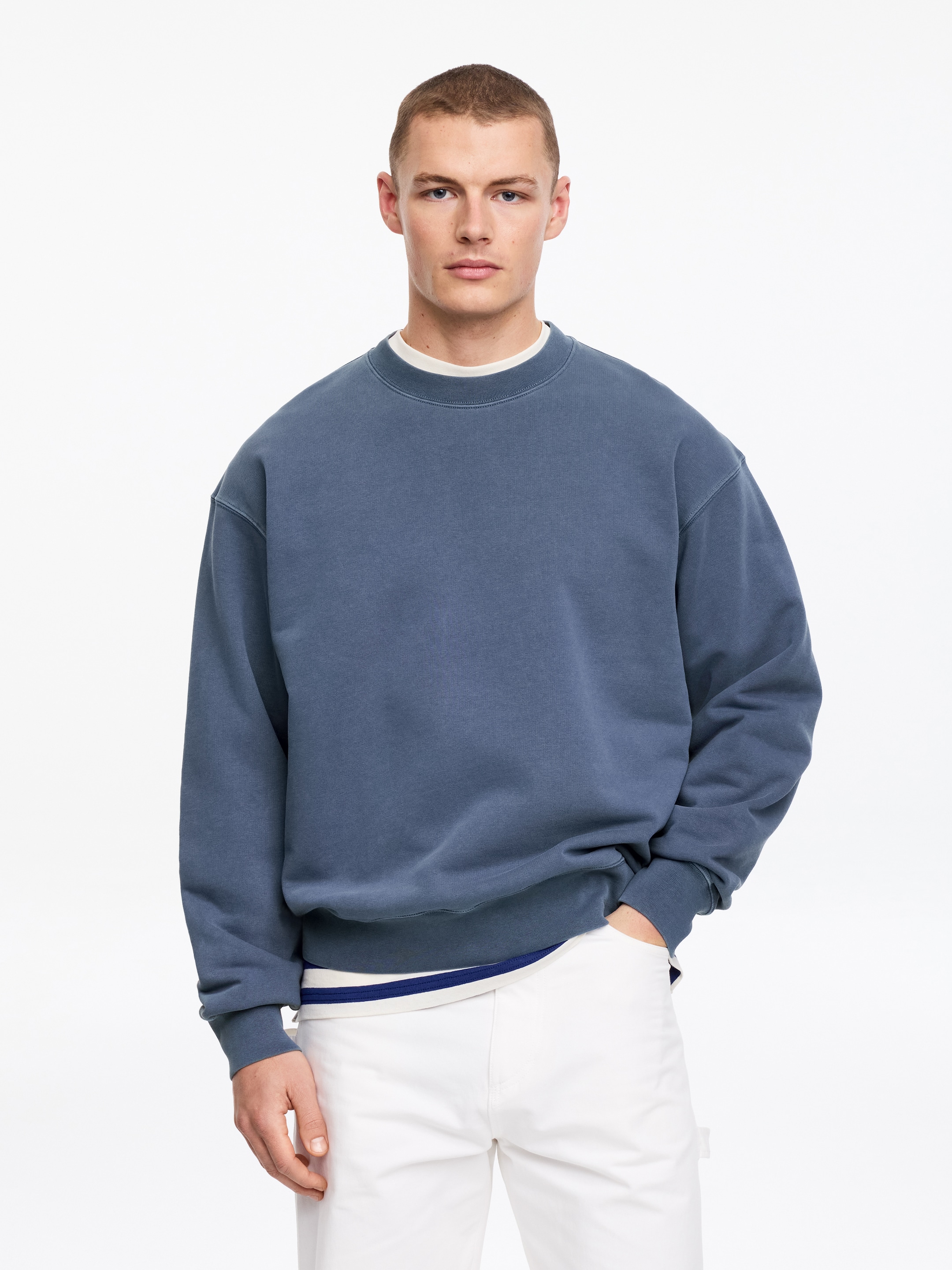 Relaxed Sweatshirt-#465d76-18681