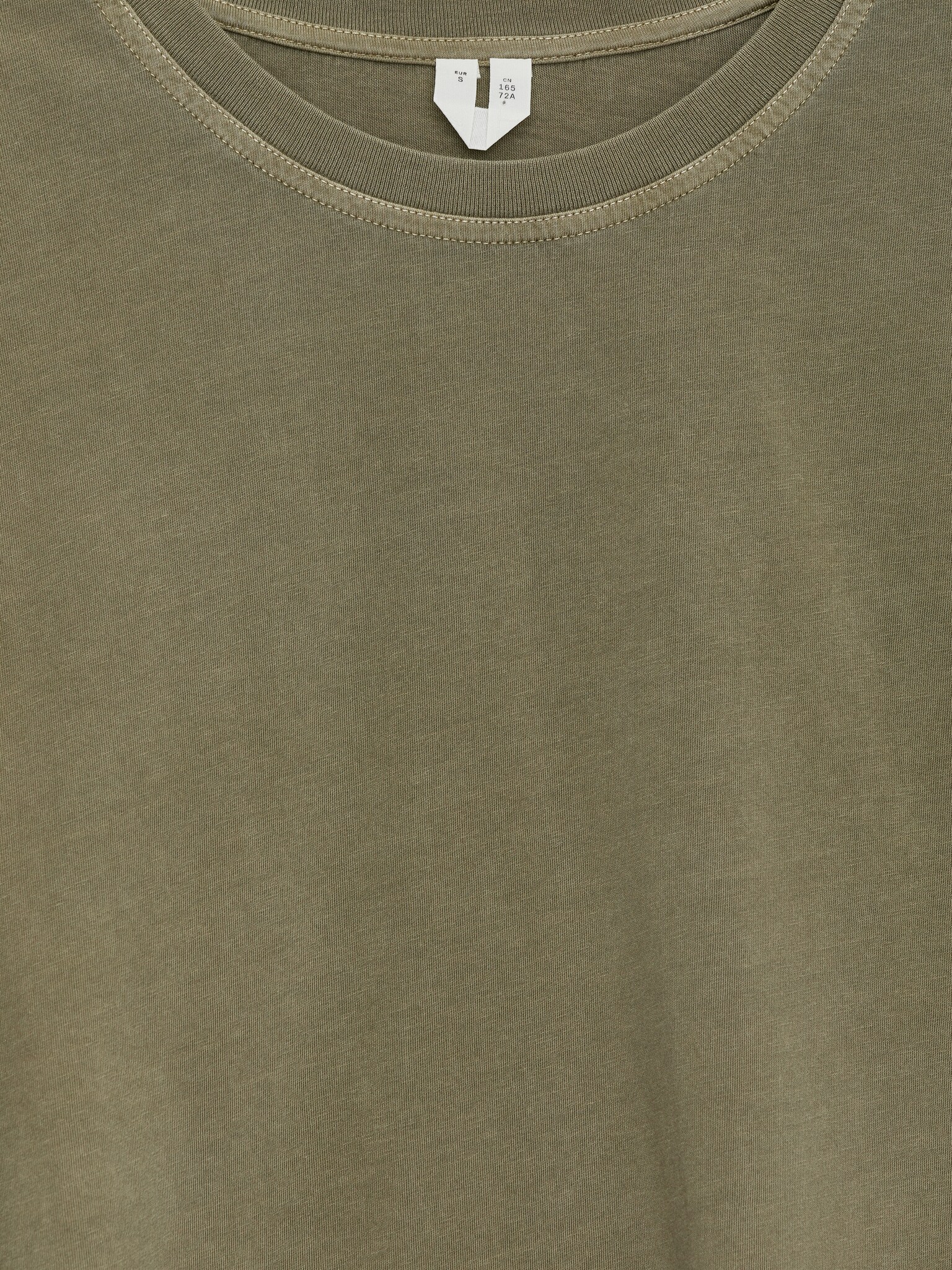 Bawełniany T-shirt - Zielony khaki/Czarny - 3