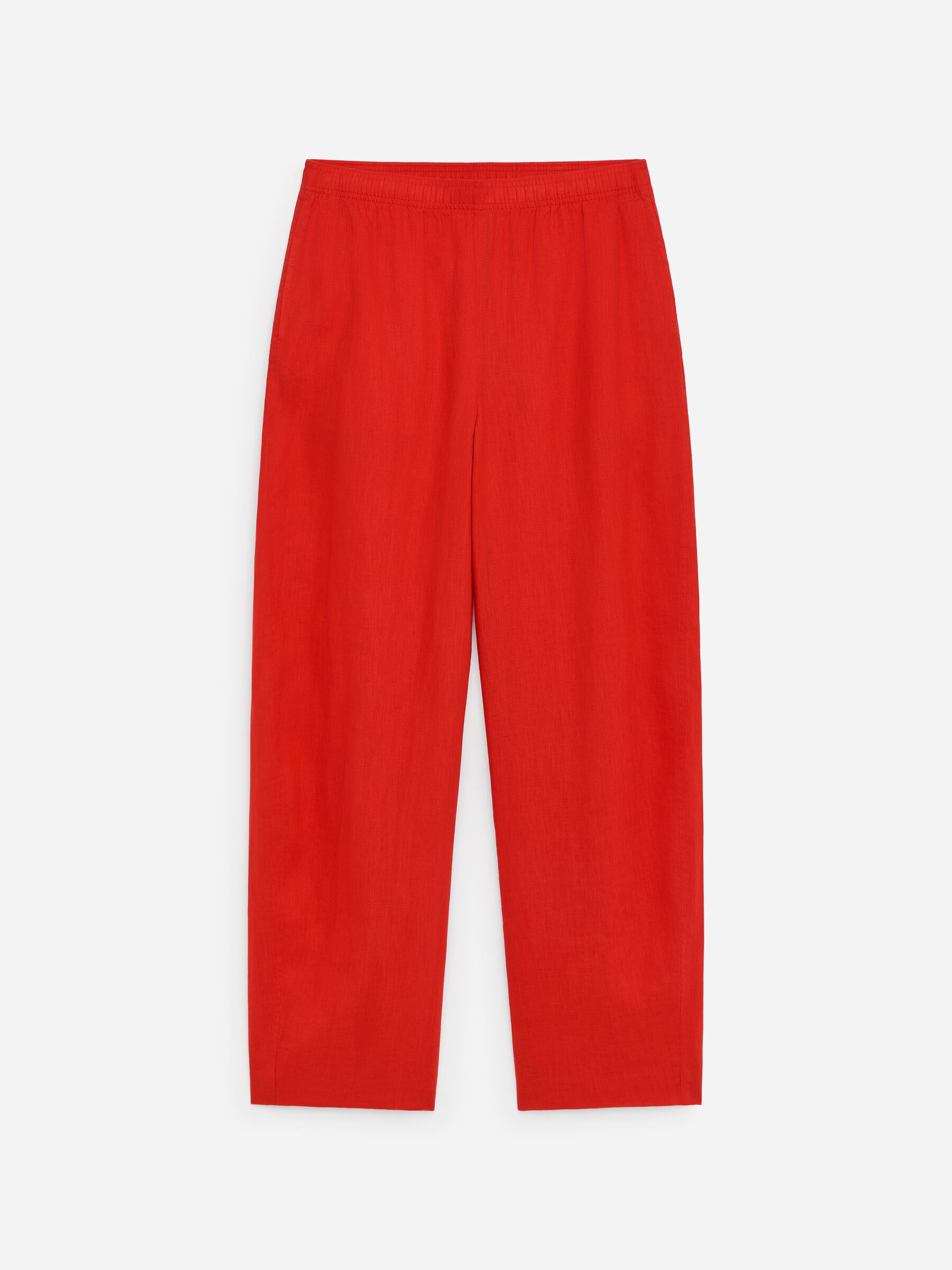 Barrel-Hose aus Leinen - Rot - Relaxed Fit - Damen - StillMedia/DescriptiveStillLife - 1