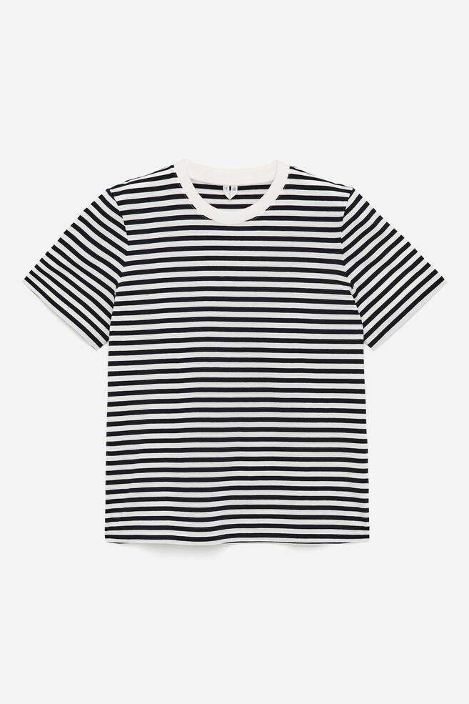 T-shirt de manga curta Signature - Branco/azul escuro/Castanho/Branco/Bordeaux/Branco/Cinzento mesclado/Cor-de-rosa/Azul brilhante/Preto/Azul escuro/Castanho/Branco/preto - 1