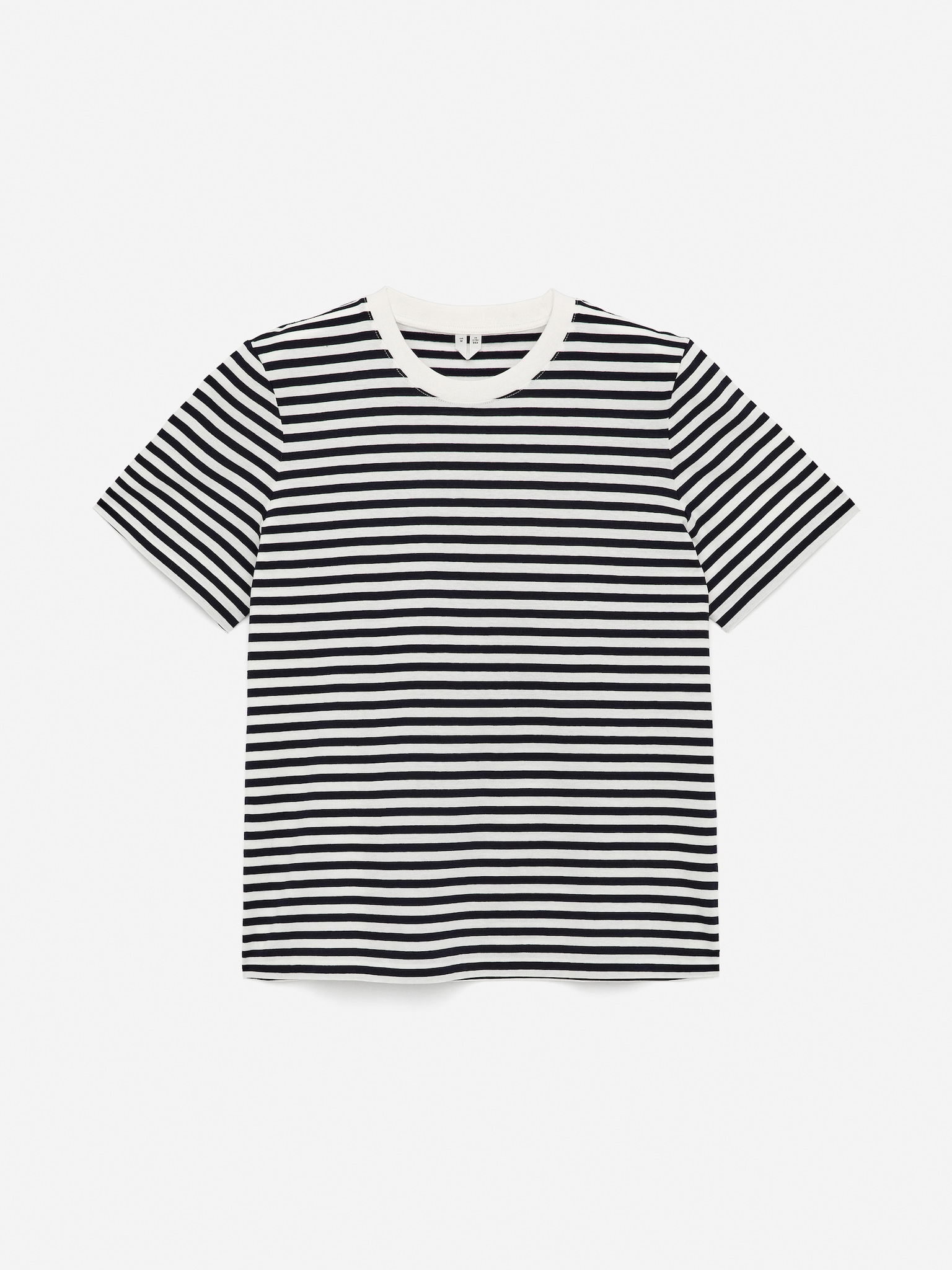 LILY Charakteristisches T-Shirt - Weiß/Dunkelblau/Weinrot/Rot/Weiß/Braun/Cremeweiß/Schwarz/Weiß/Graumeliert/Dunkelblau - 2