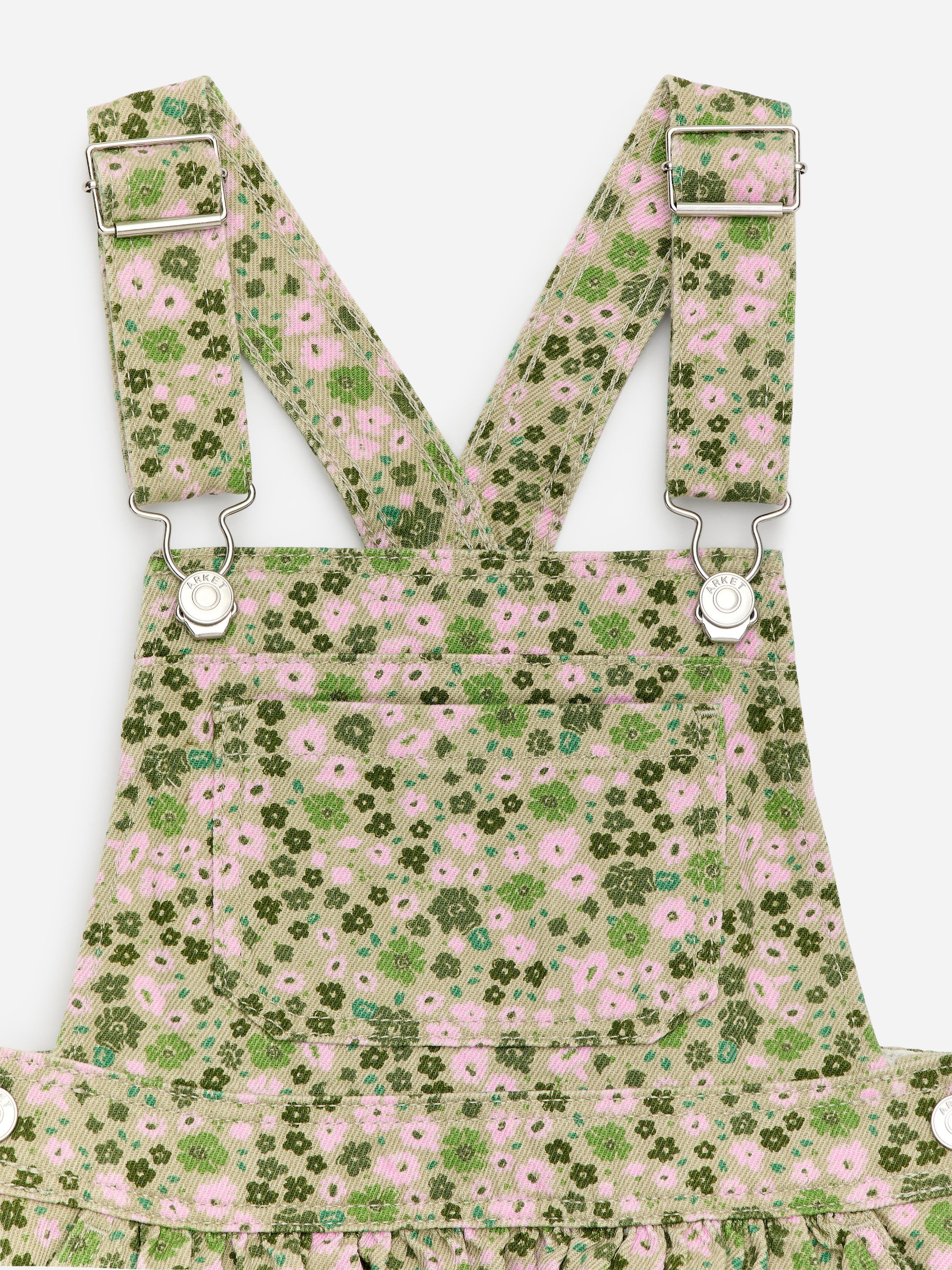 Dungaree Dress - Green/Pink - Regular fit - Children - StillMedia/DescriptiveDetail - 3