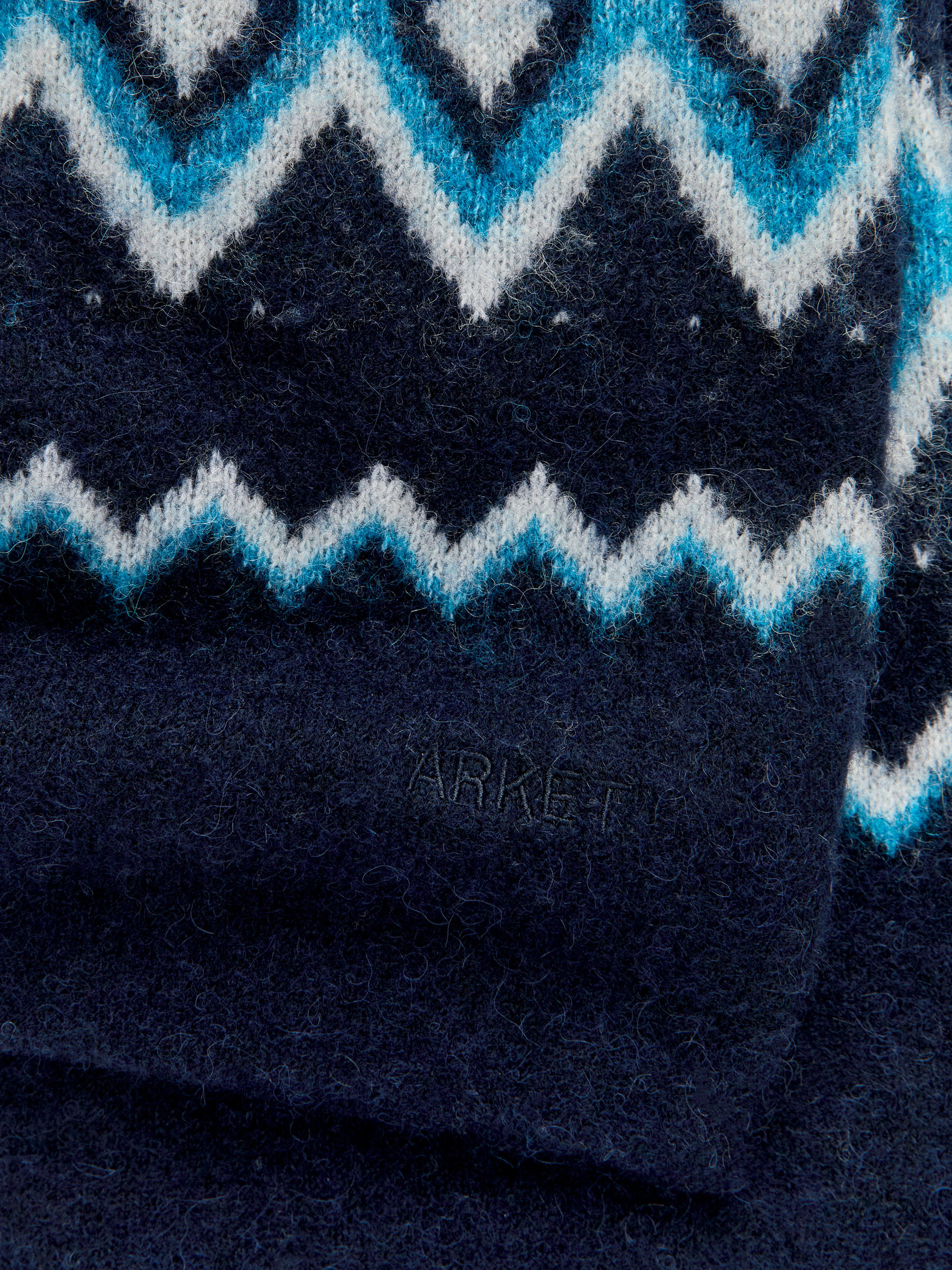 Wool-Alpaca Blend Scarf - Blue - Men - StillMedia/DescriptiveDetail - 2