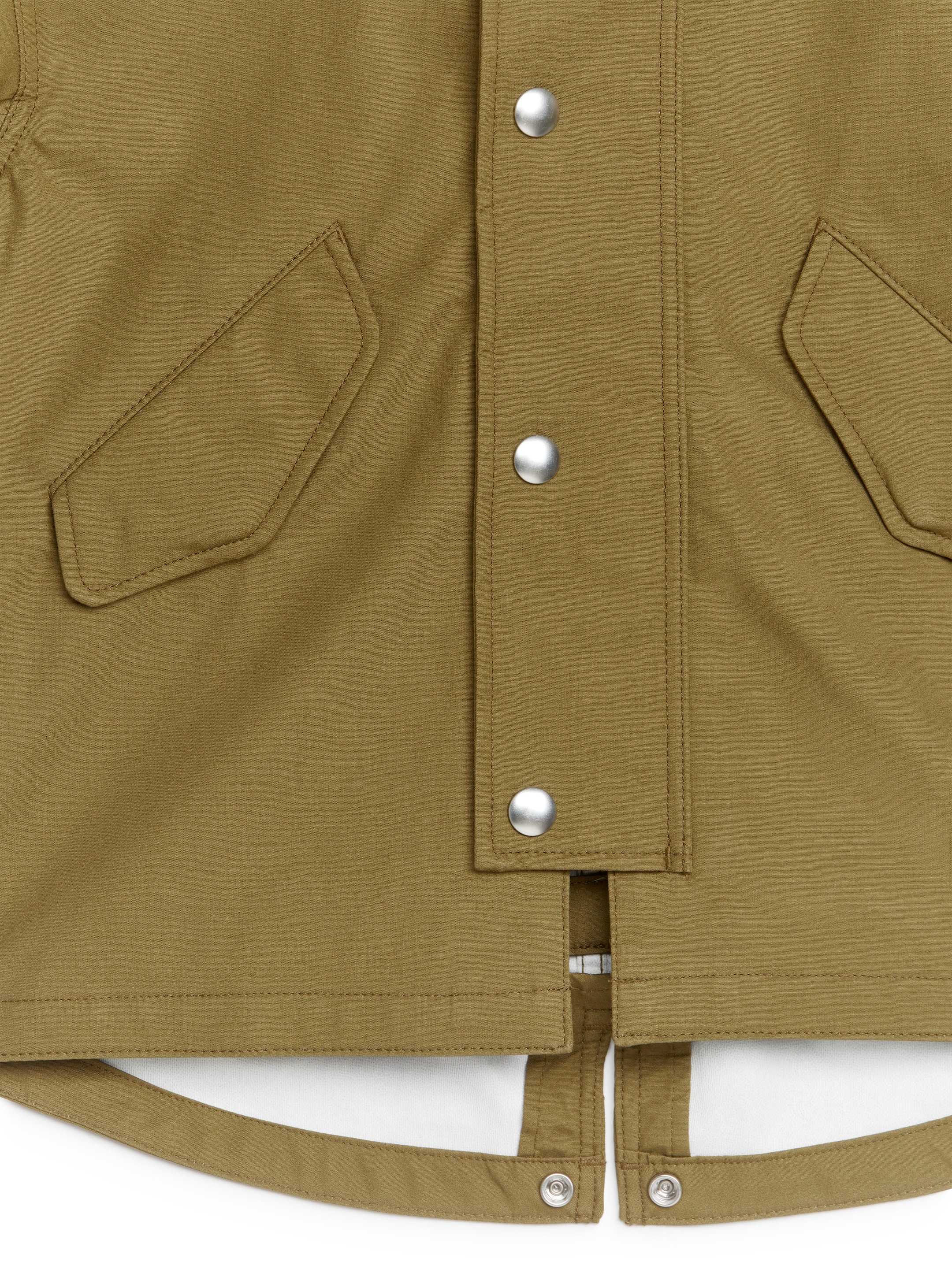 View larger image: Cotton Parka - Olive Green - Kids | H&M GB 4