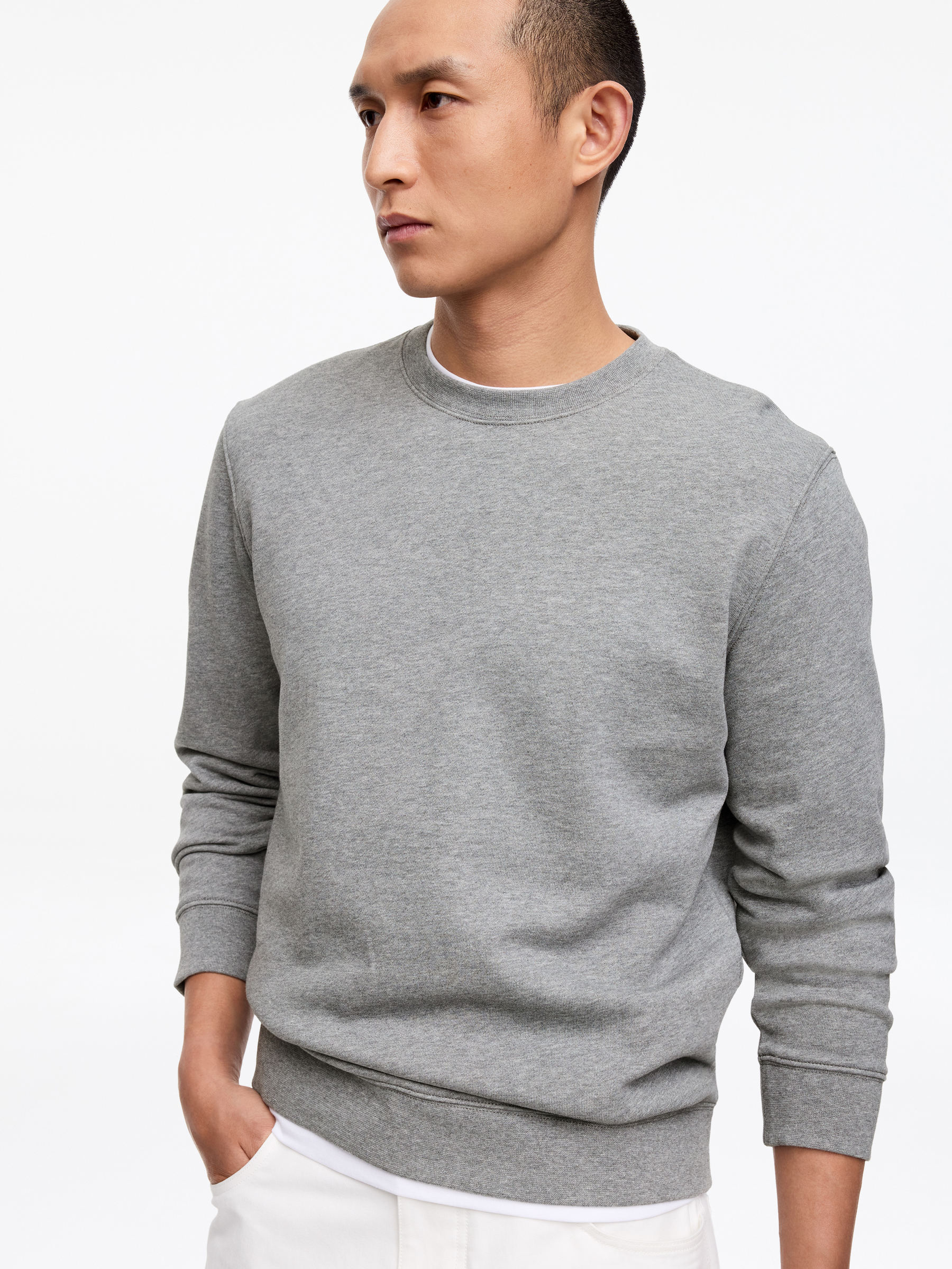 Mid-Weight Sweatshirt - Grey - Regular fit - Men - StillMedia/Lookbook - 10