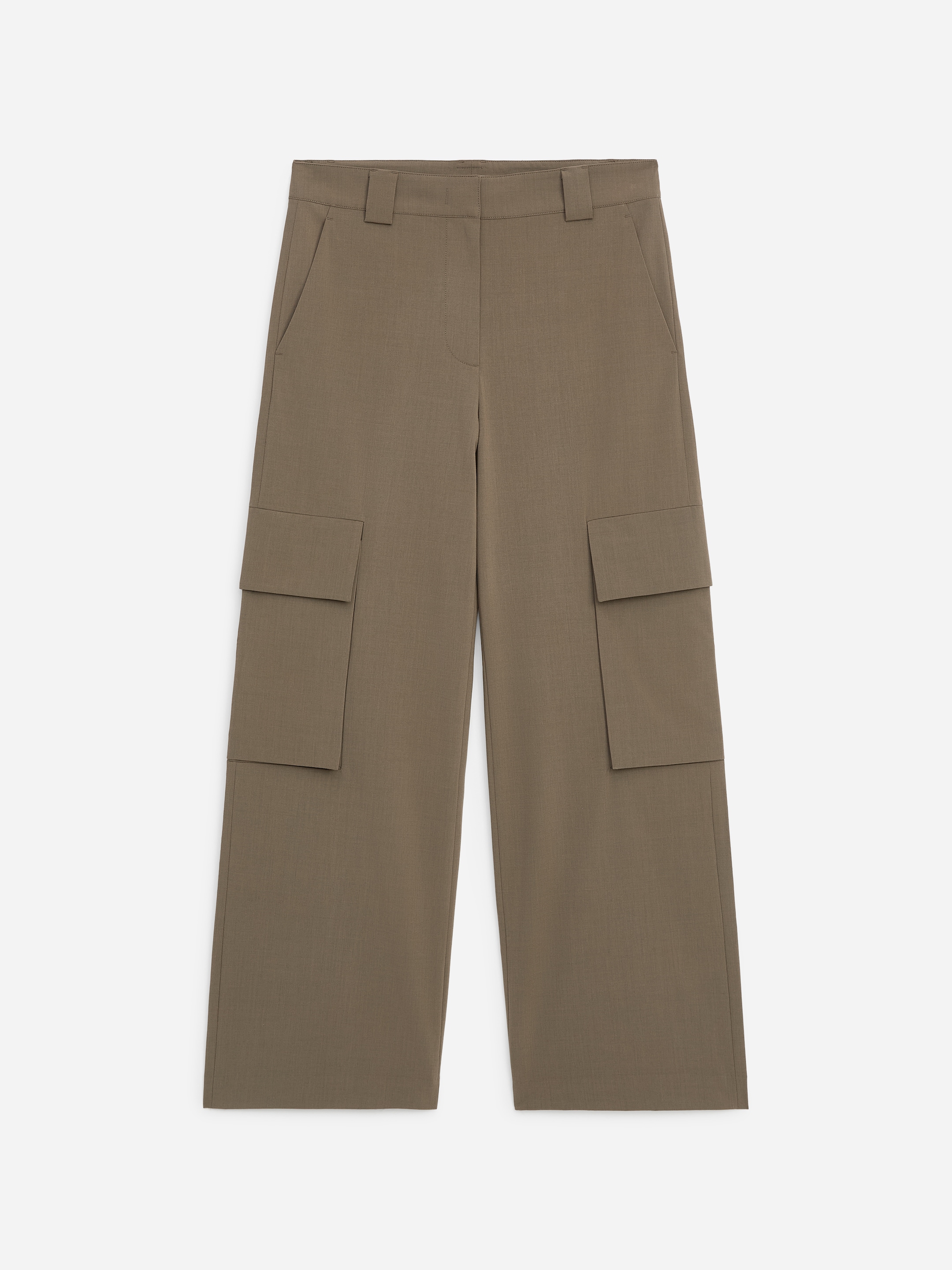Pantalon avec poches à soufflet - Vert kaki - Regular fit - women - StillMedia/DescriptiveStillLife - 1