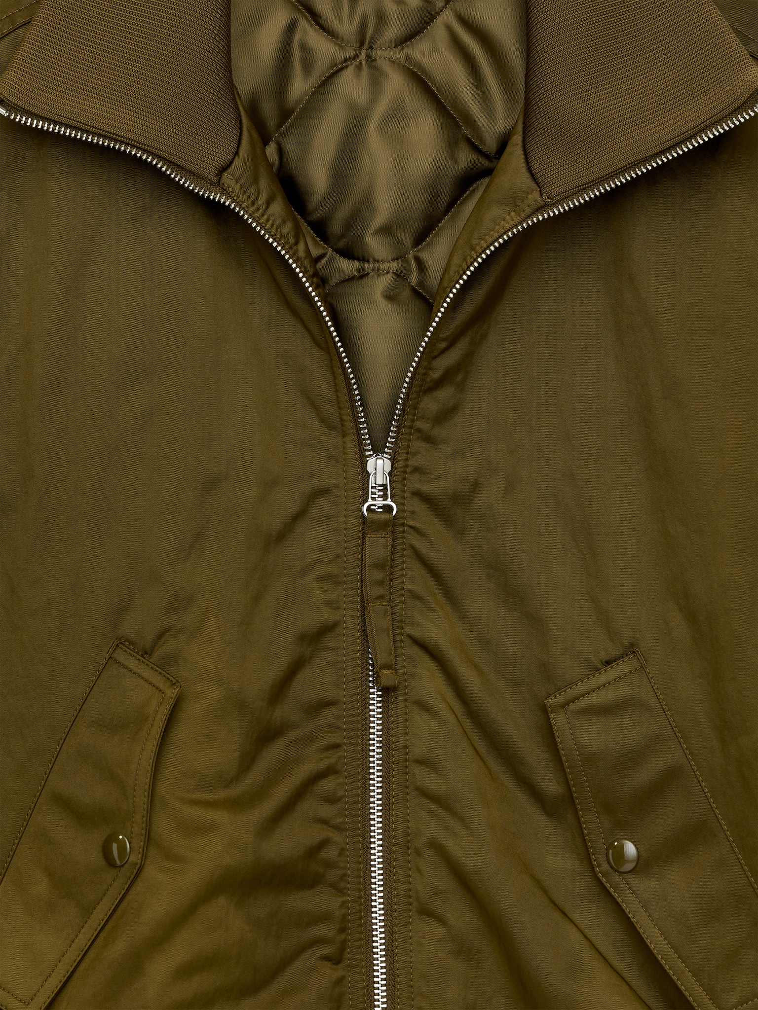 Nylon Jacket - Khaki Green - 5