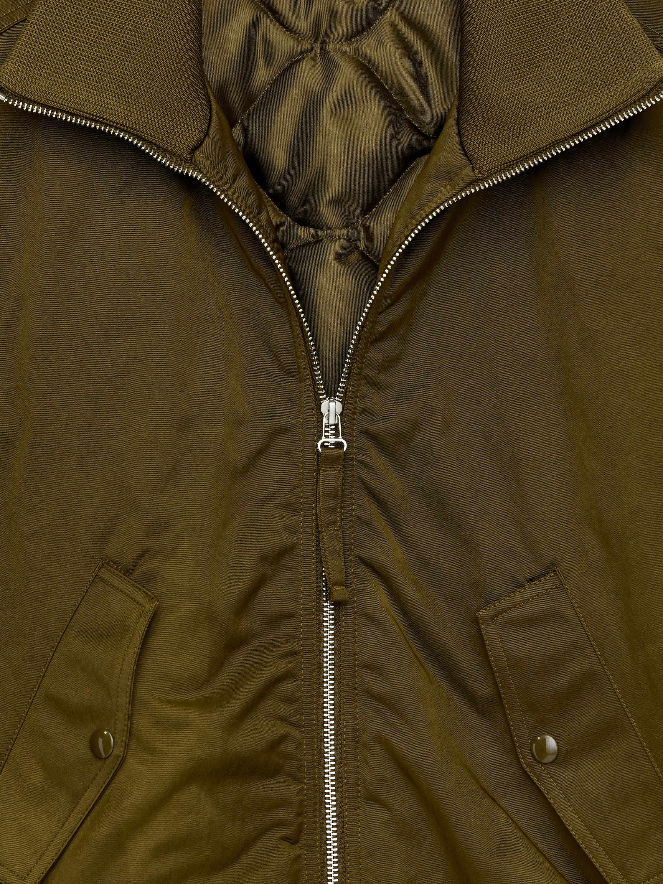 Nylon Jacket - Khaki Green - Regular fit - Women - StillMedia/DescriptiveDetail - 2