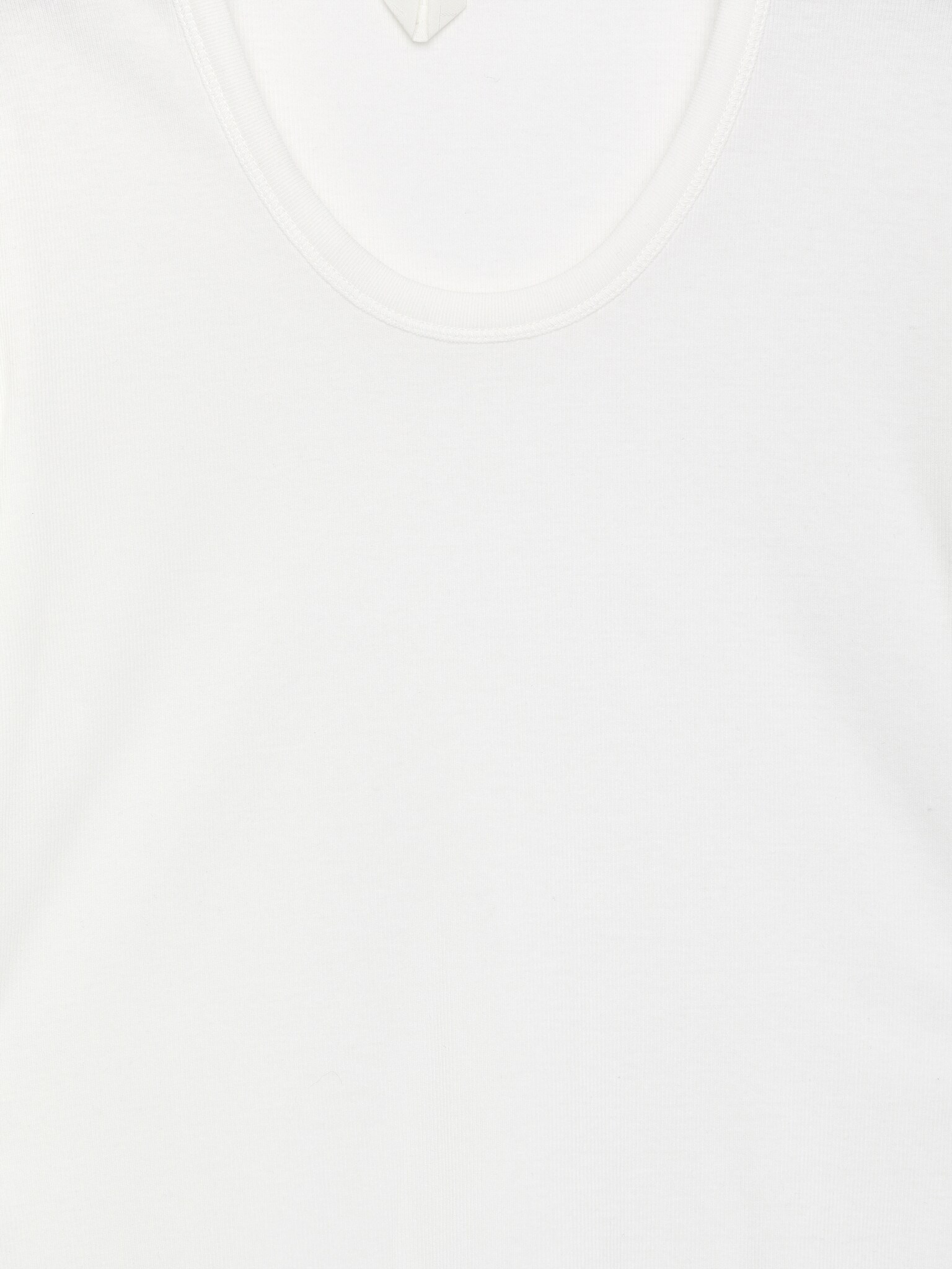 Ribbed T-Shirt - White/Dusty Peach - 3