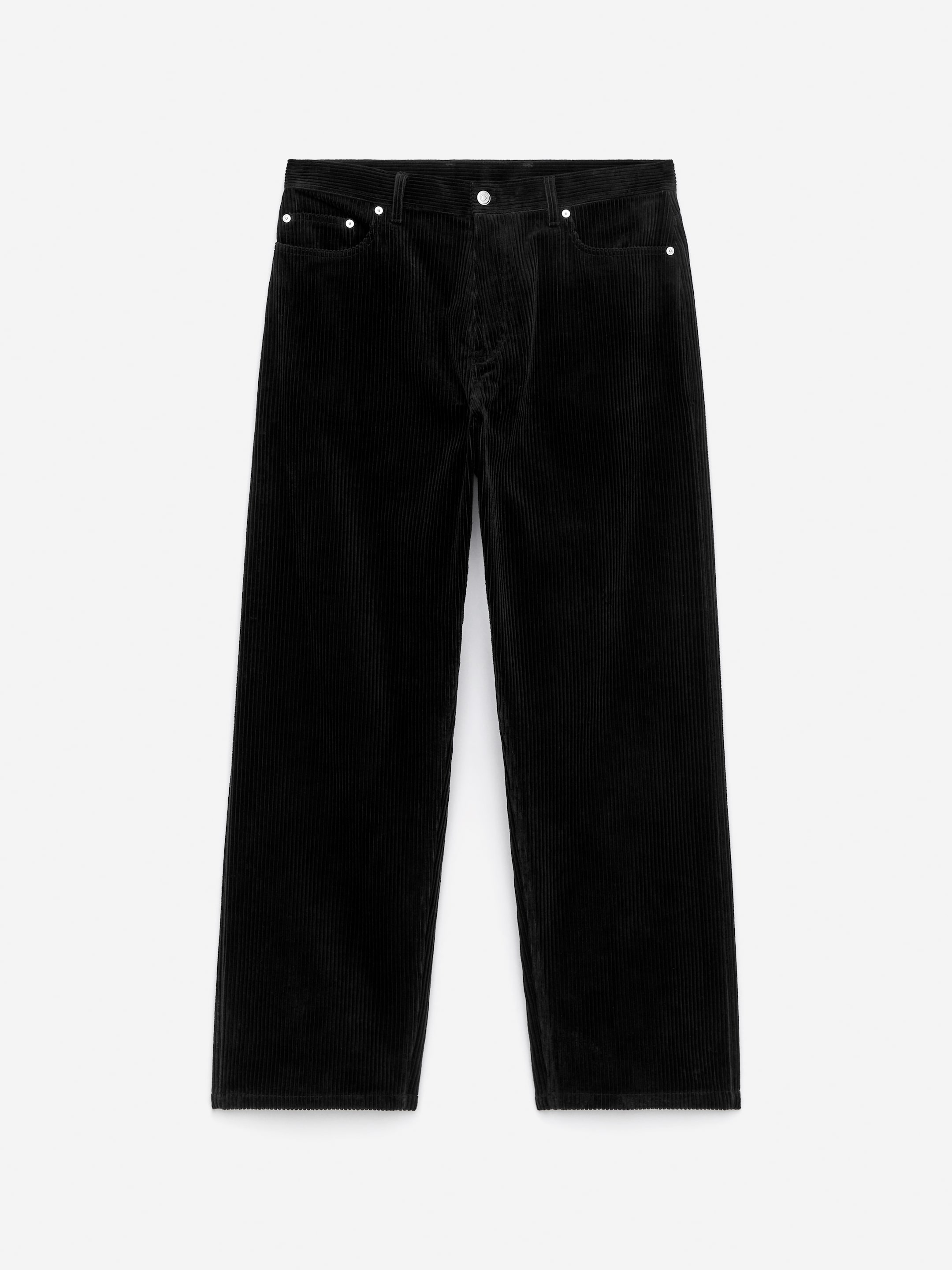 Ingrandisci l'immagine: Loose Fit Courduroy Trousers - Black - UOMO | H&M CH 5