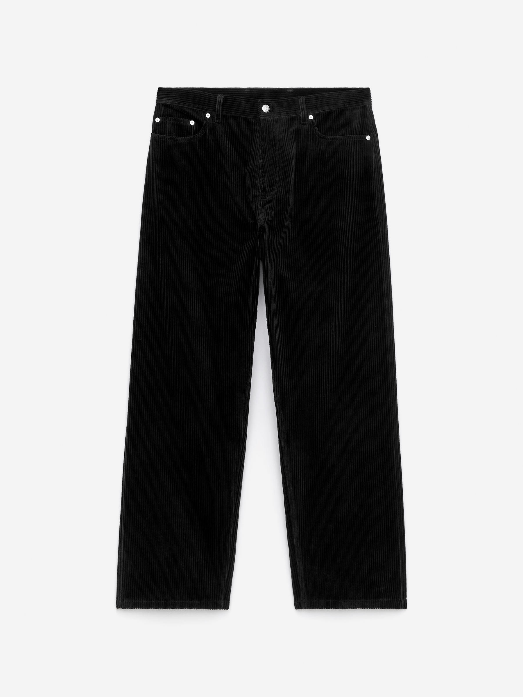 Loose Fit Courduroy Trousers-#272627-16231