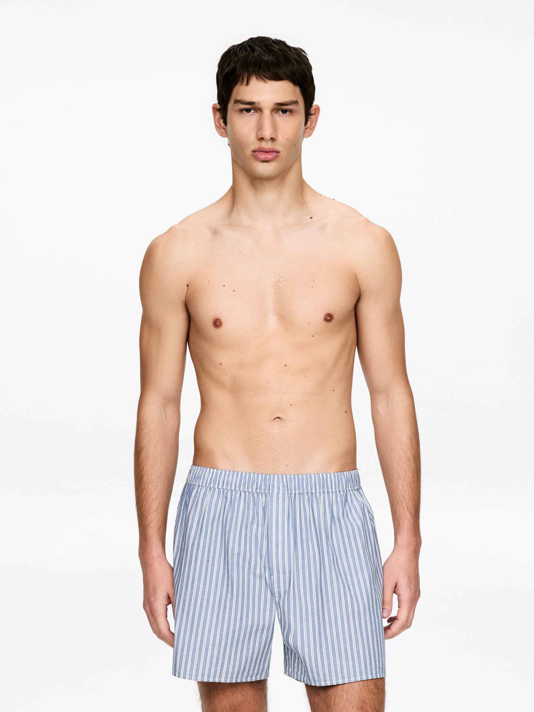 Woven Boxers, Set of 2 - Blue/Stripe - Regular fit - Men - StillMedia/Lookbook - 10