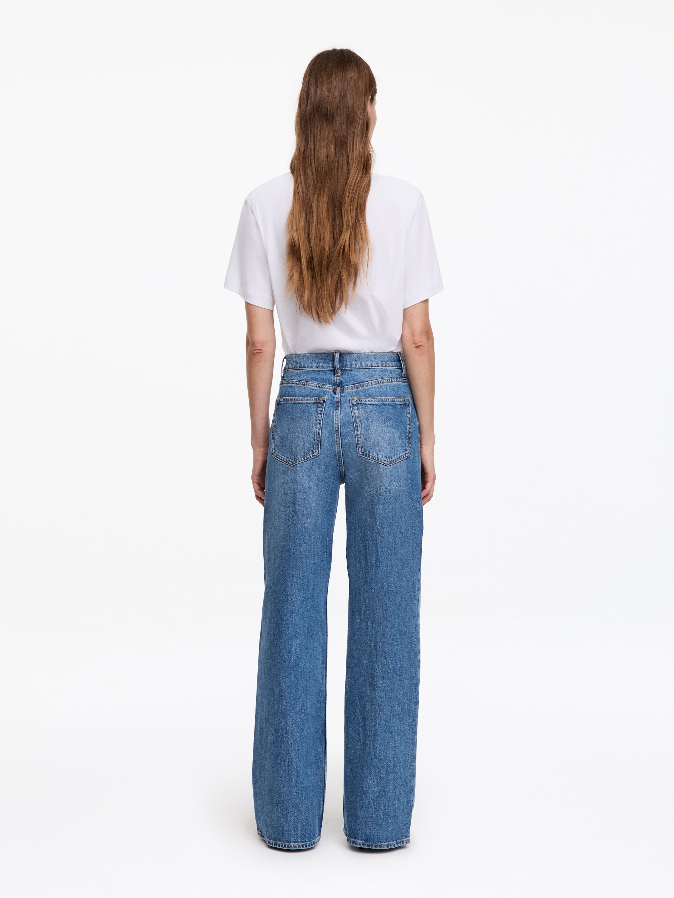 Rozszerzane jeansy LUPINE z wysokim stanem - Jasnoniebieski - Women - StillMedia/Lookbook - 4