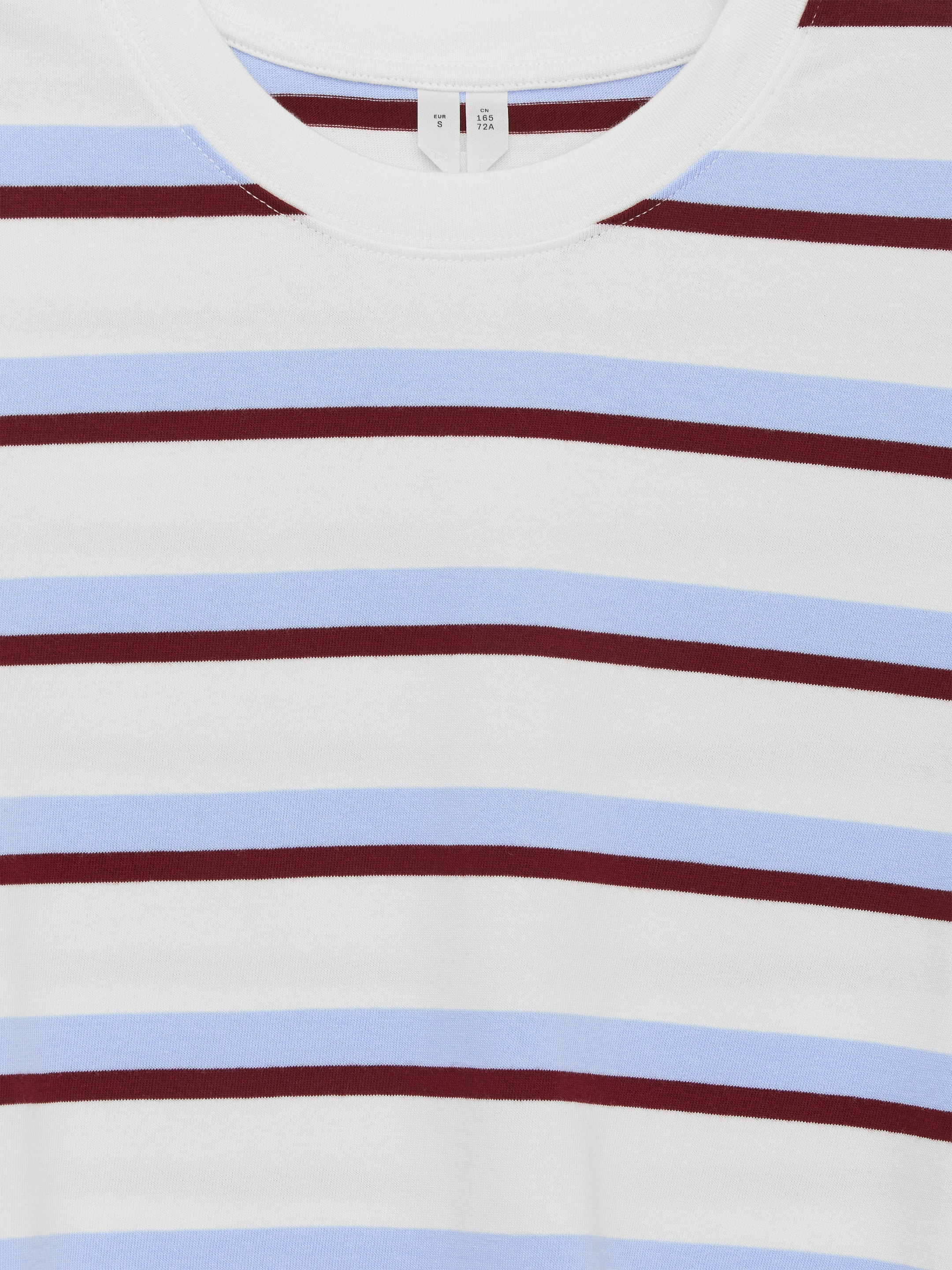 Signature Boxy T-Shirt - White/Blue/Dark Red - Relaxed fit - Women - StillMedia/DescriptiveDetail - 1