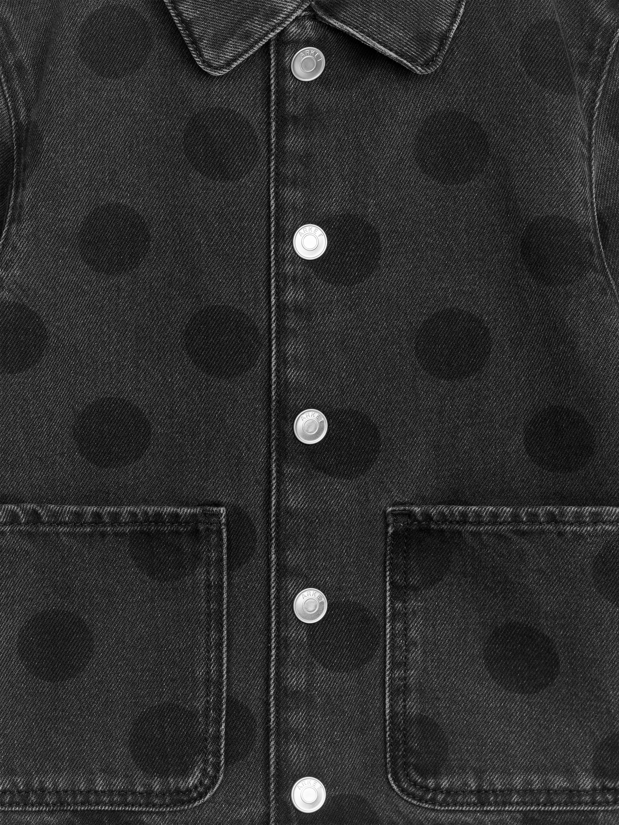 Twill Overshirt - Black - Relaxed fit - Children - StillMedia/DescriptiveDetail - 2