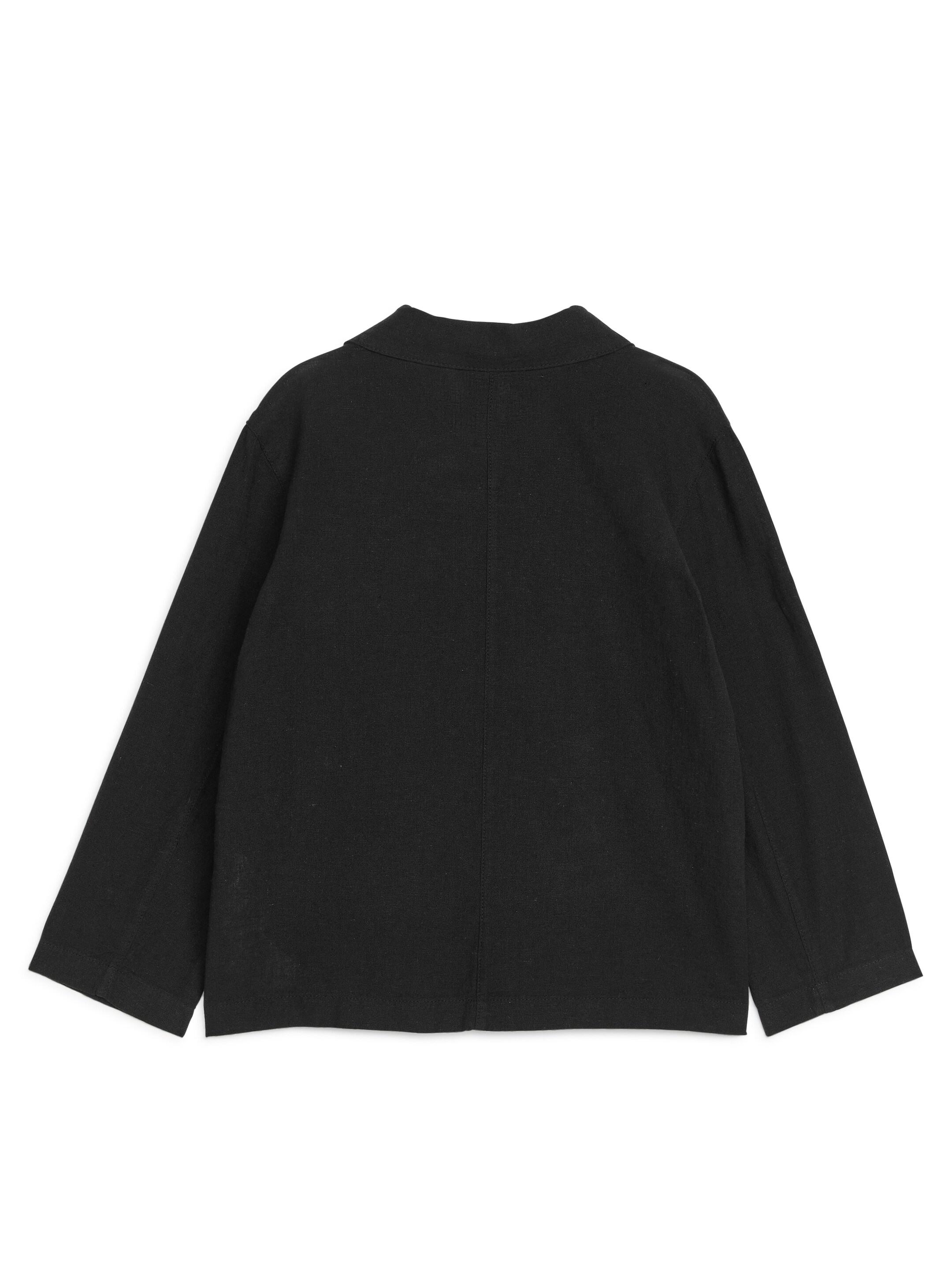 Größeres Bild ansehen: Overshirt aus Baumwoll-Leinen-Mischung - Schwarz - Kids | H&M DE 2