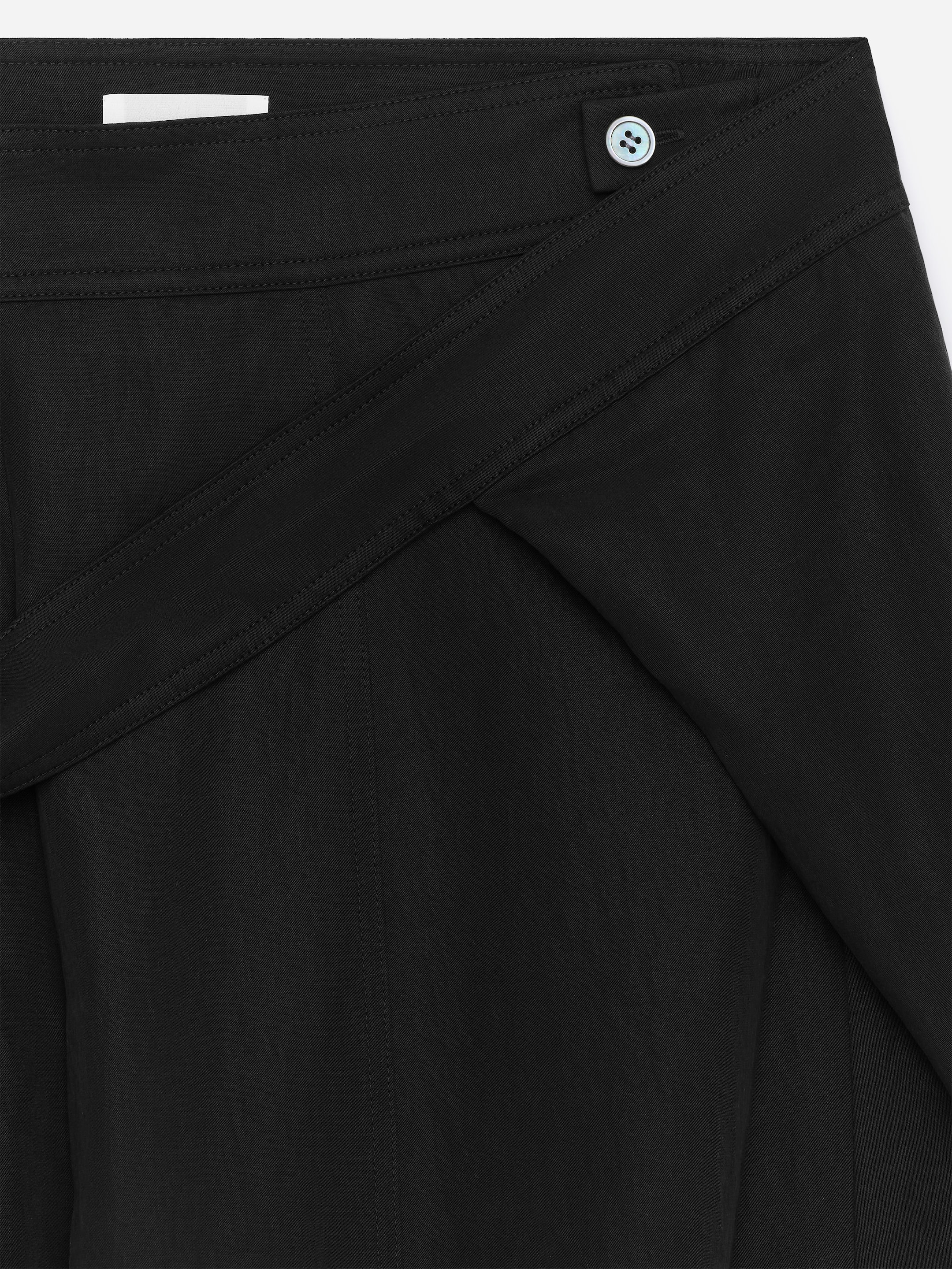 Wrap-Front Tailored Trousers - Black - Relaxed fit - Women - StillMedia/DescriptiveDetail - 2