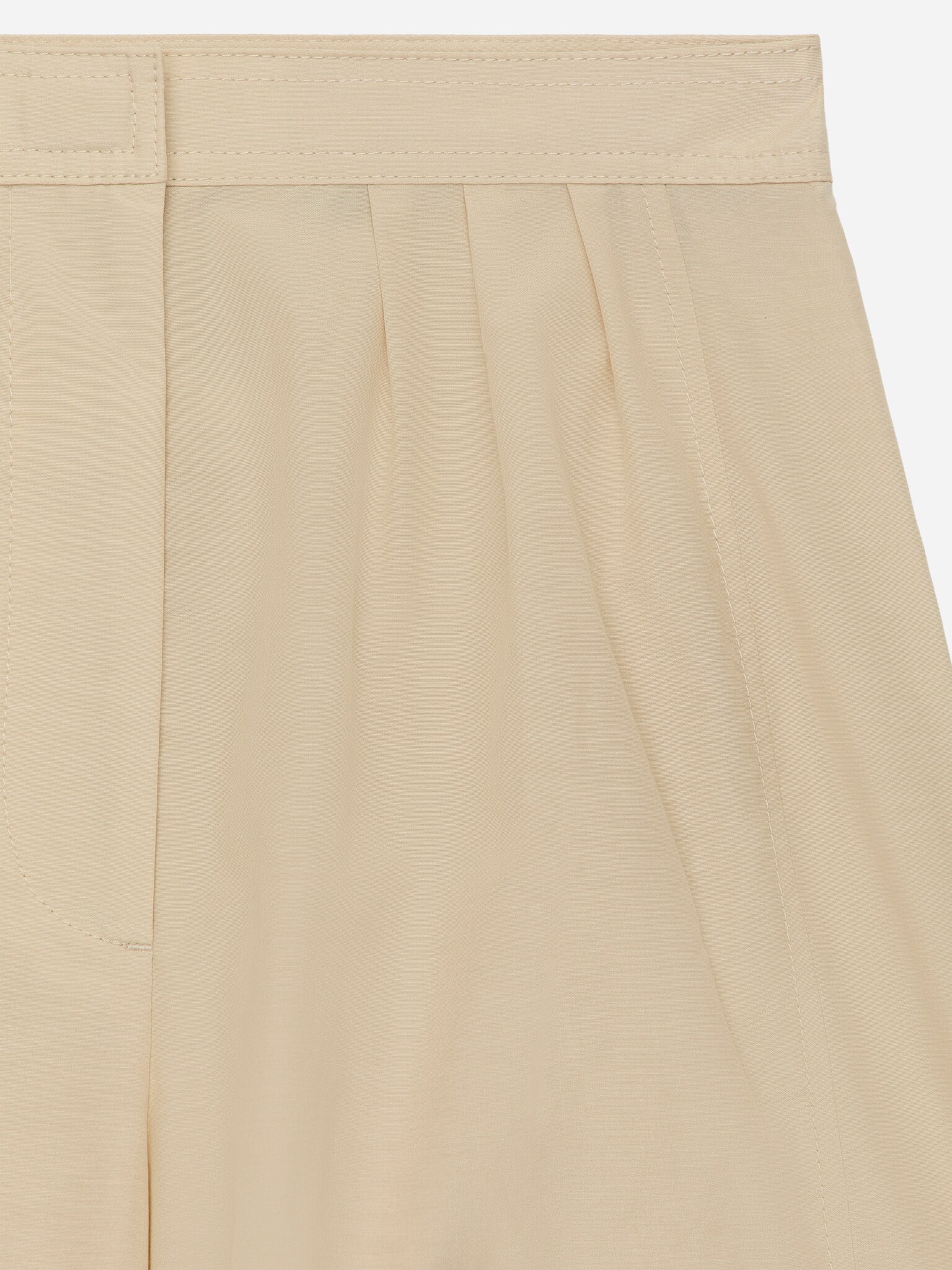 Pantalon à ourlet bouffant - Beige - 3