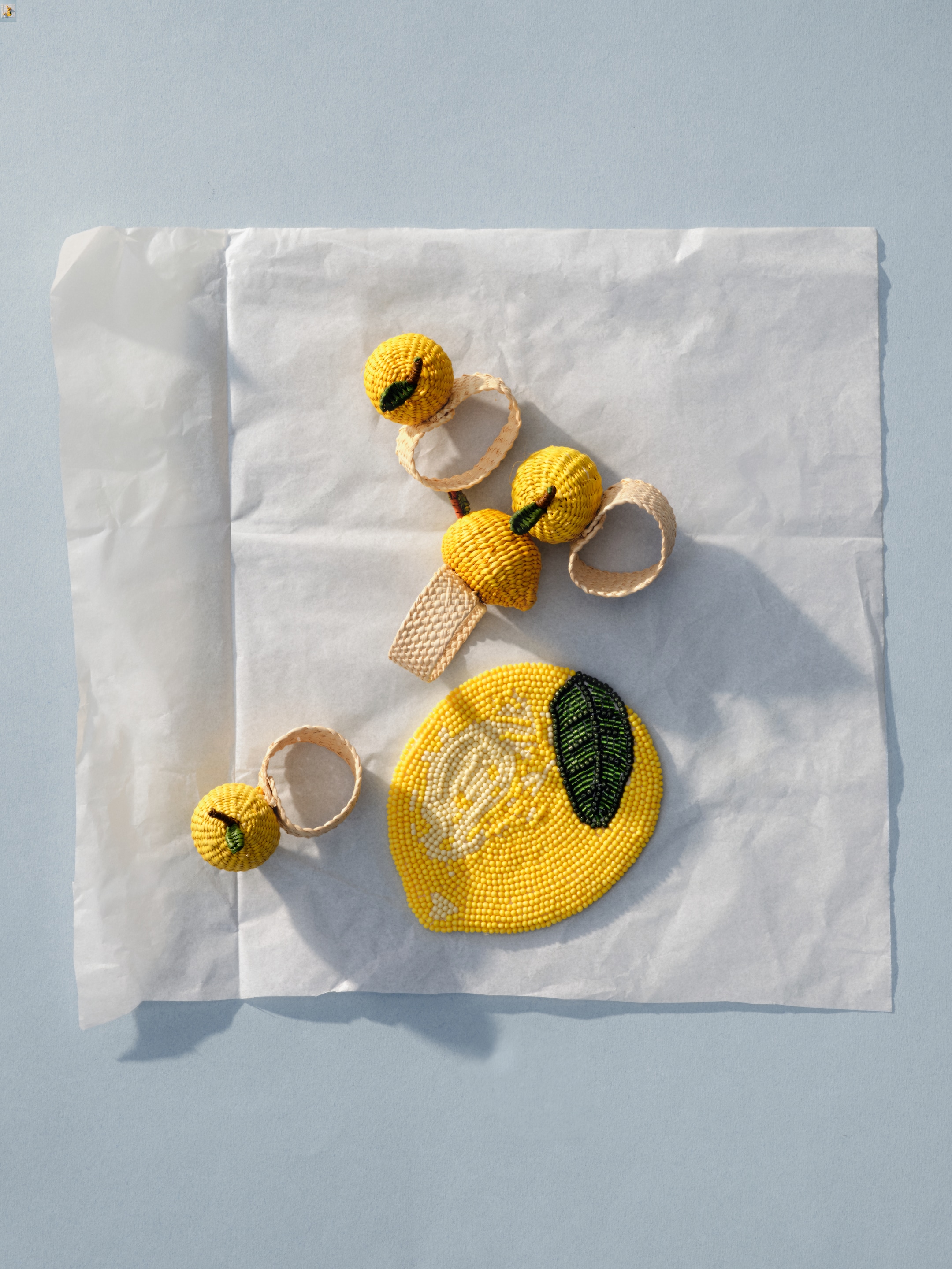 Guanabana Lemon Napkin Ring - Yellow - Homeware - StillMedia/Environmental - 1