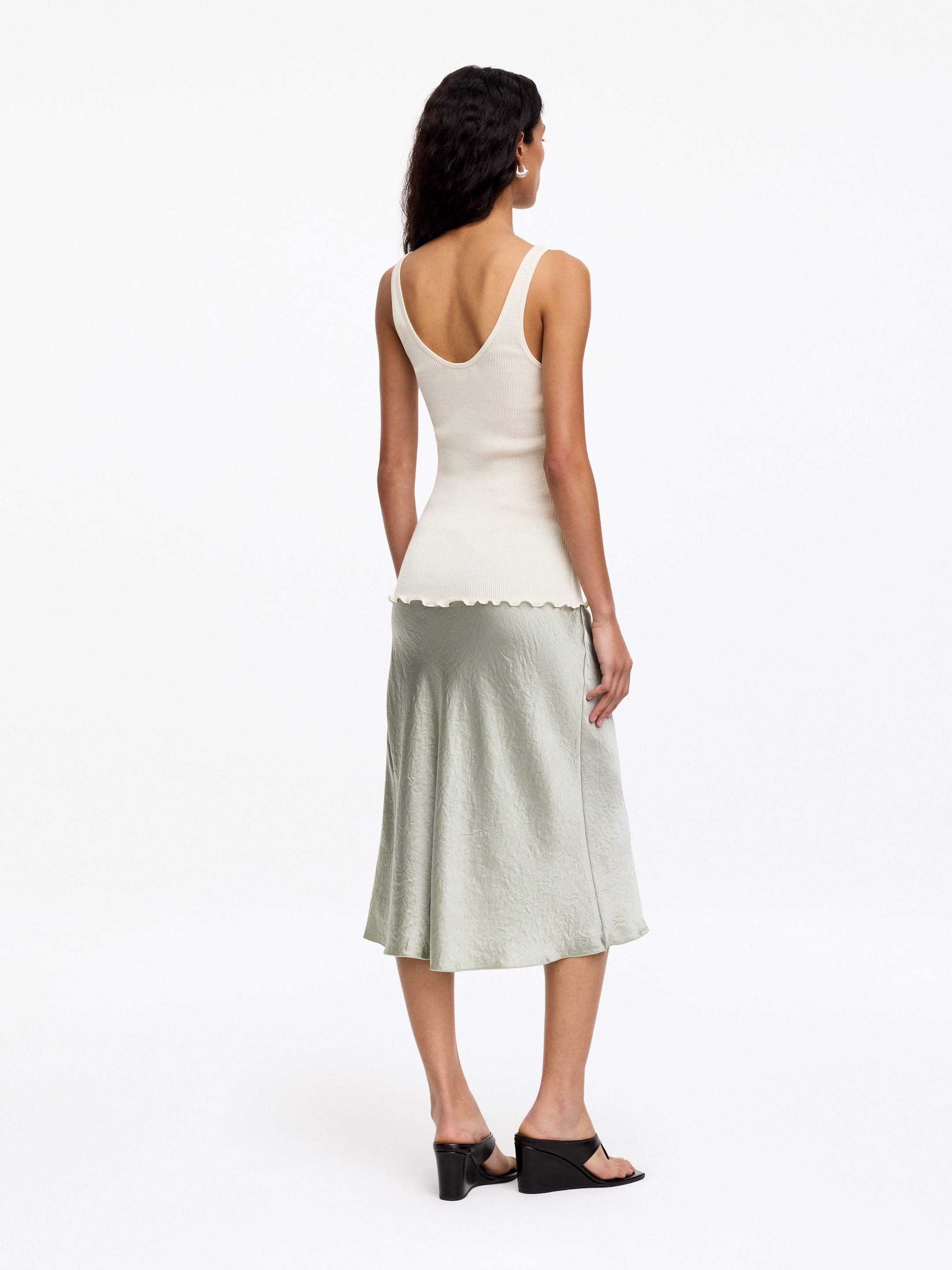 Débardeur en laine et soie - Blanc cassé - Slim fit - women - StillMedia/Lookbook - 2