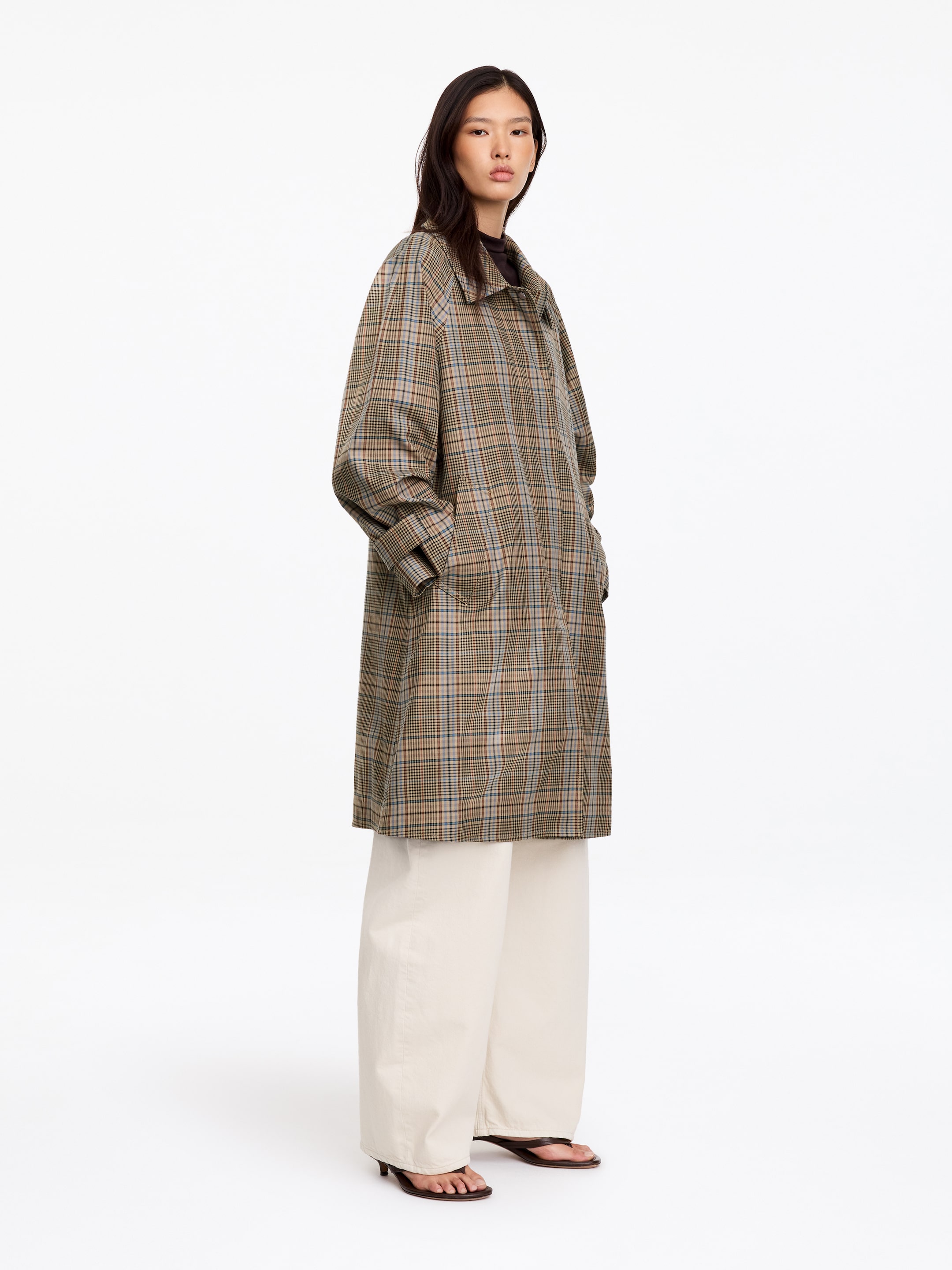Abrigo de cuadros - Topo - Corte relajado - women - StillMedia/Lookbook - 4