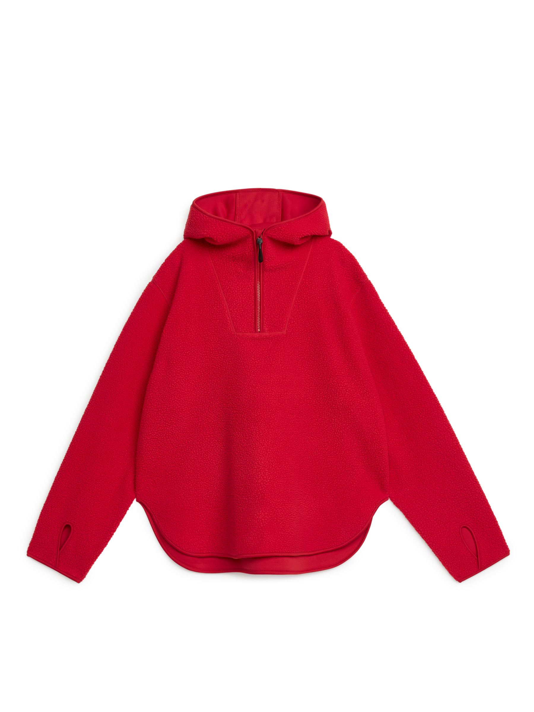 Fleece-Kapuzenpullover - Rot - Regular Fit - Damen - StillMedia/DescriptiveStillLife - 1