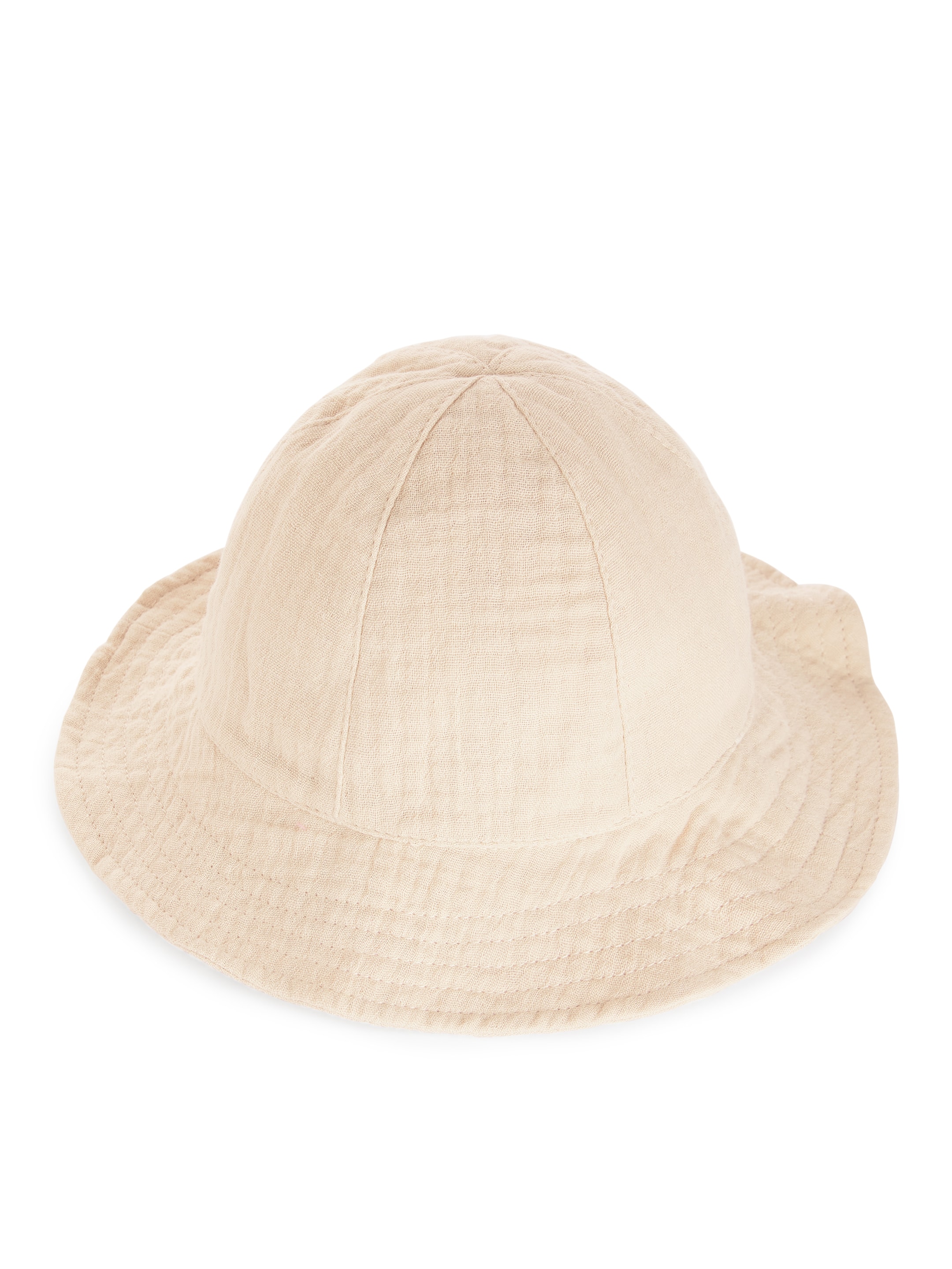 View larger image: Cotton Muslin Sunhat - Light Beige - Kids | H&M GB 3