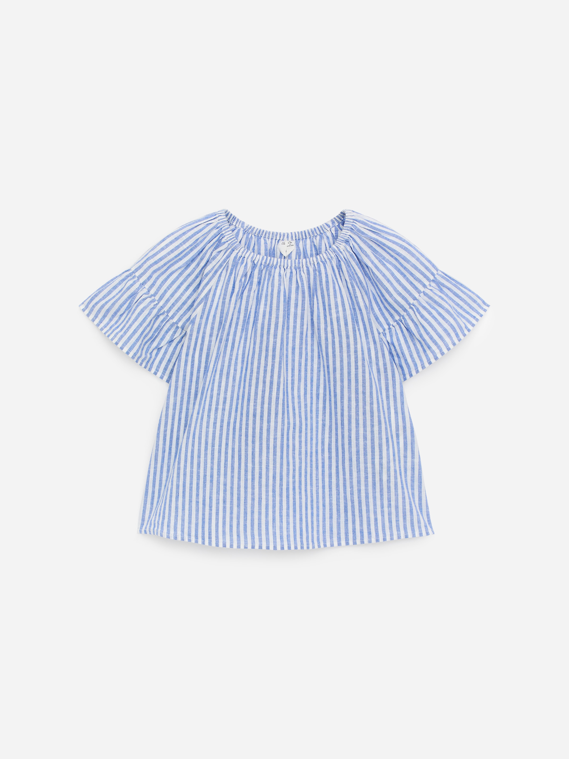 Cotton-Linen Top-#b9c5de-19062
