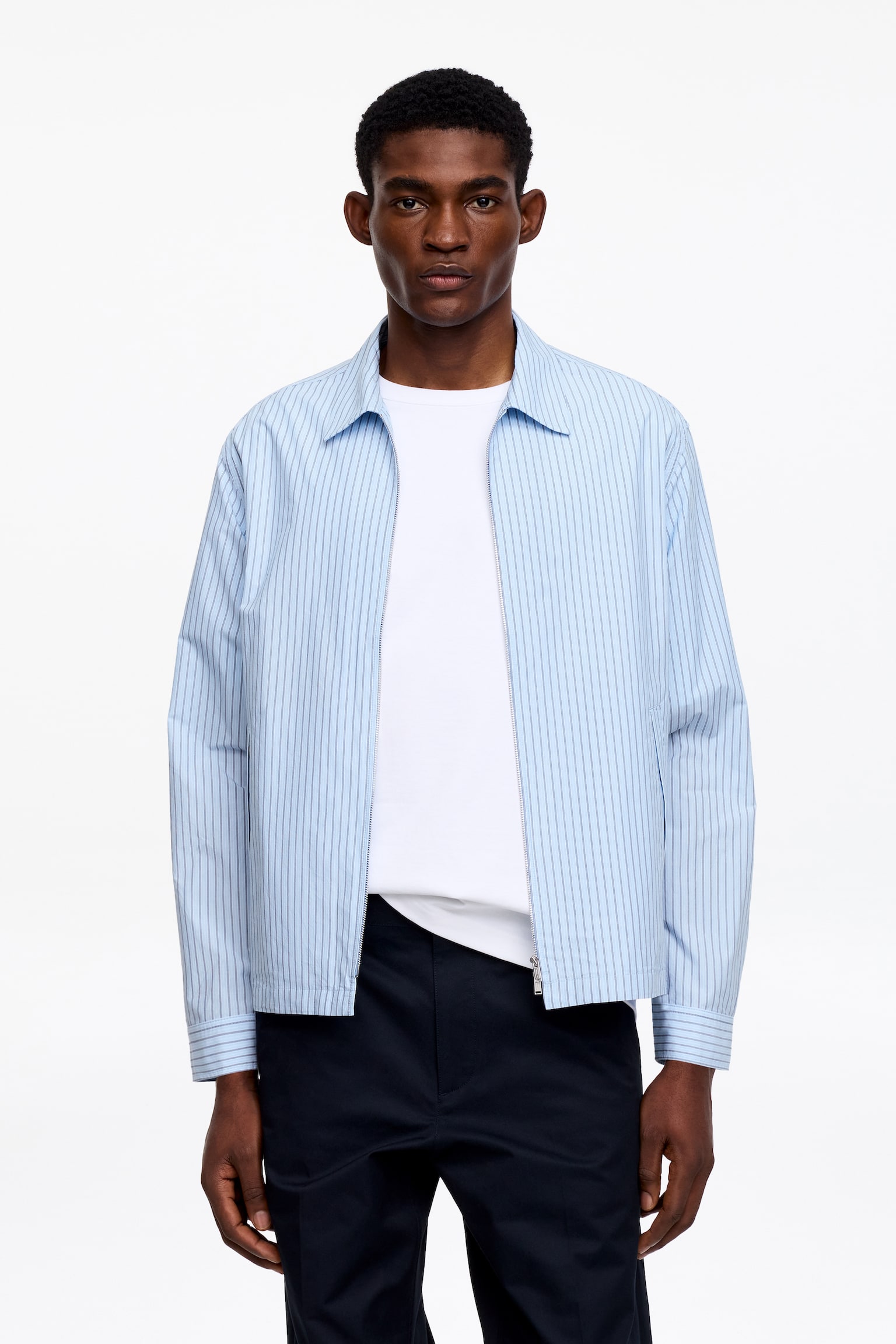 Veste imperméable en popeline - Blanc/Rayures/Beige/Carreaux - 1