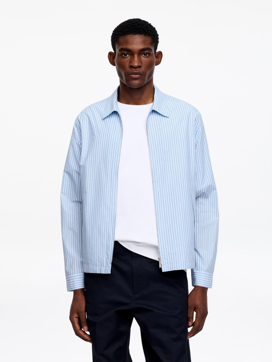 ARKET Men's  Poplin Drizzler Jacket White,  size 52