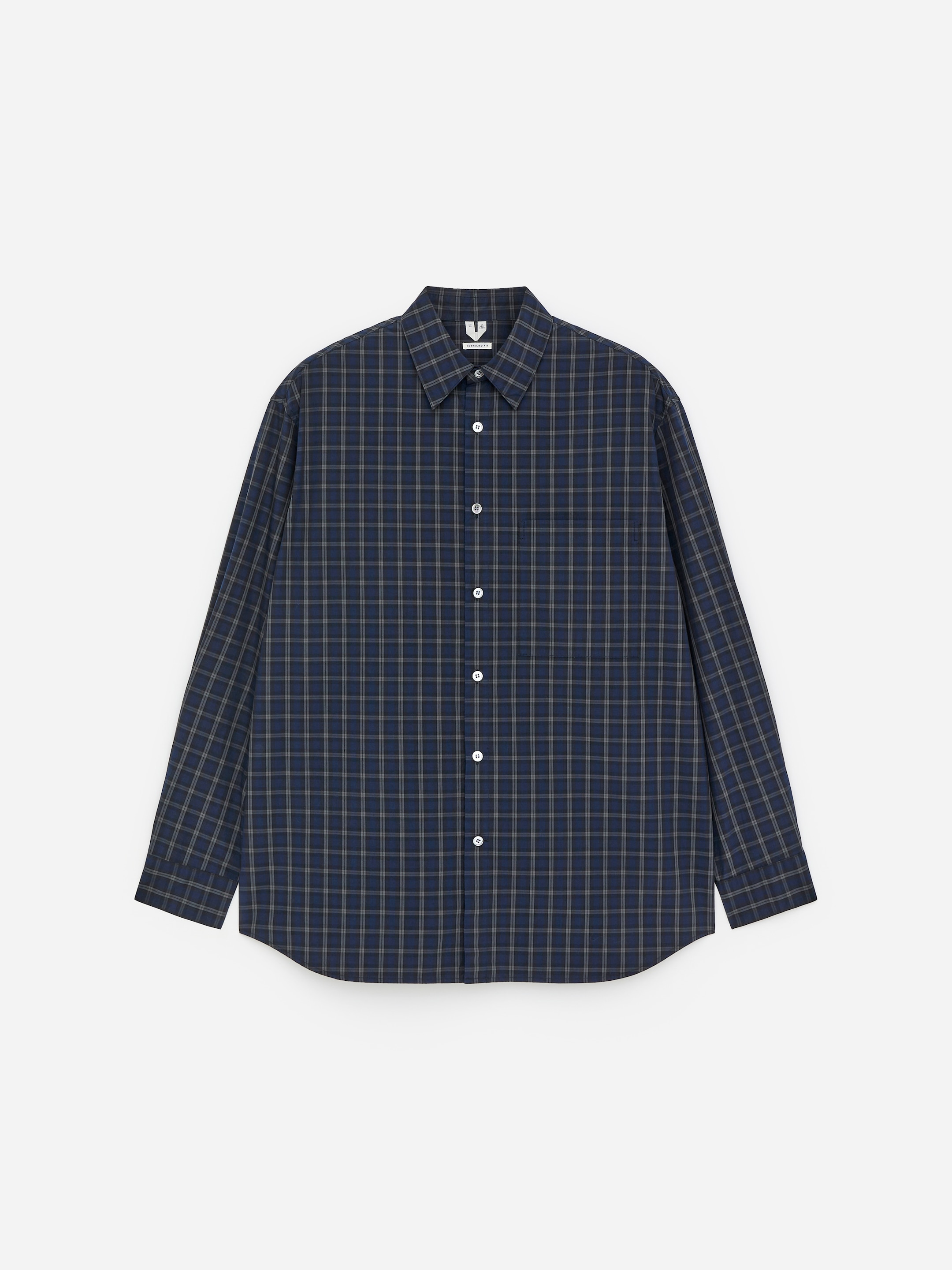 Oversized Poplin Shirt-#31344A-17851