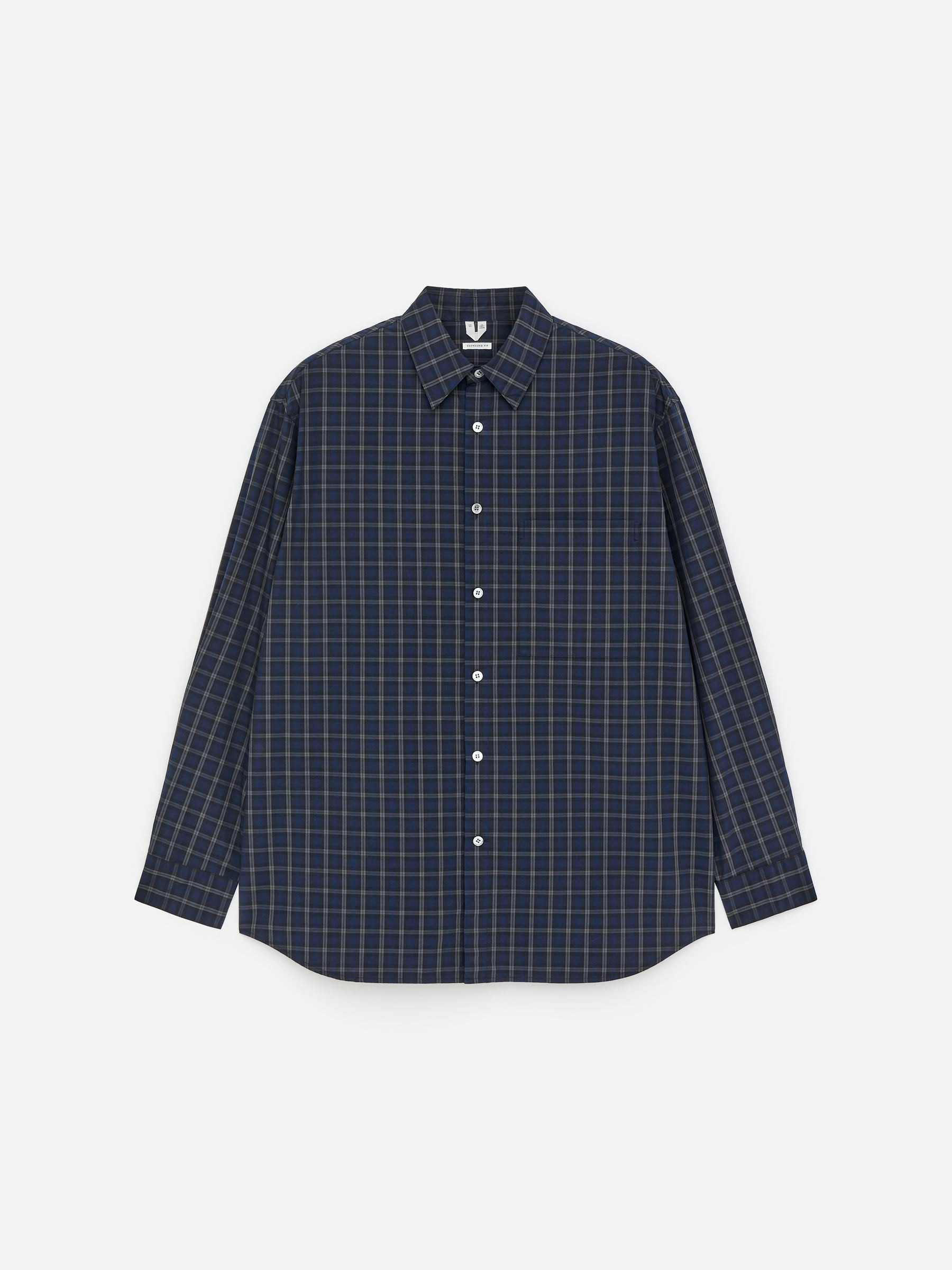 Oversized Poplin Shirt-#31344A-17851