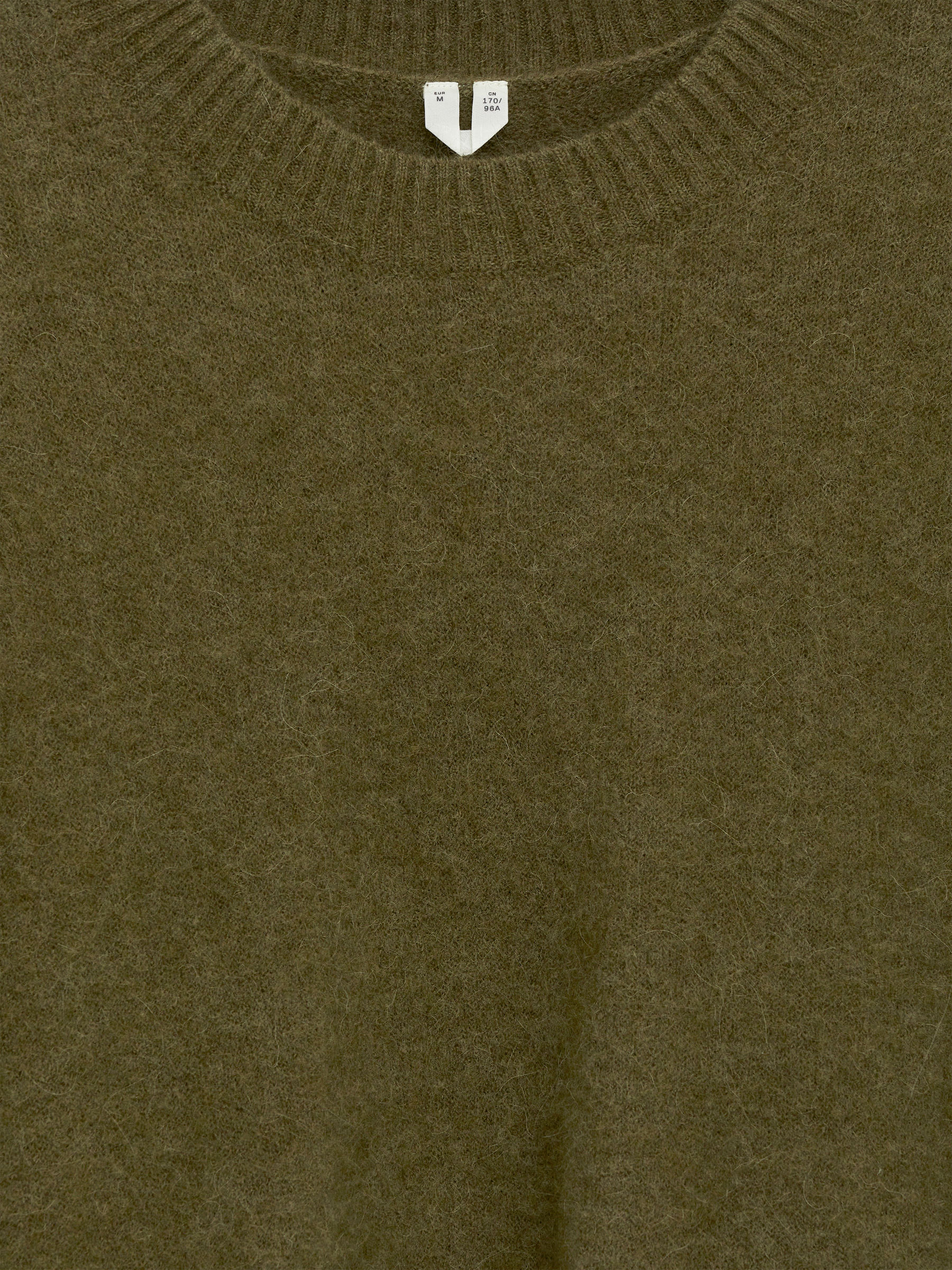 Alpaca-Wool Blend Jumper - Khaki Green - Loose fit - Women - StillMedia/DescriptiveDetail - 1