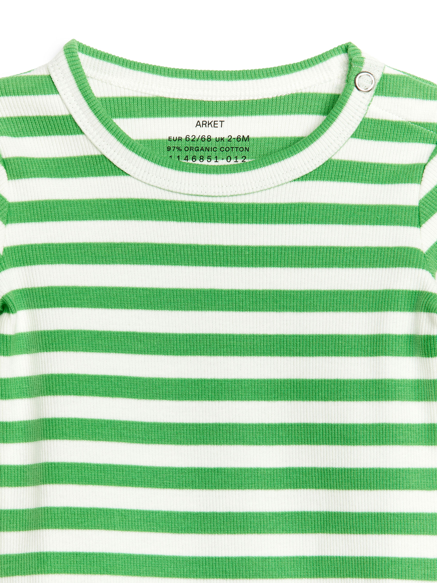 Gerippter Langarmbody - Grün/Weiß - Kinder - StillMedia/DescriptiveDetail - 1