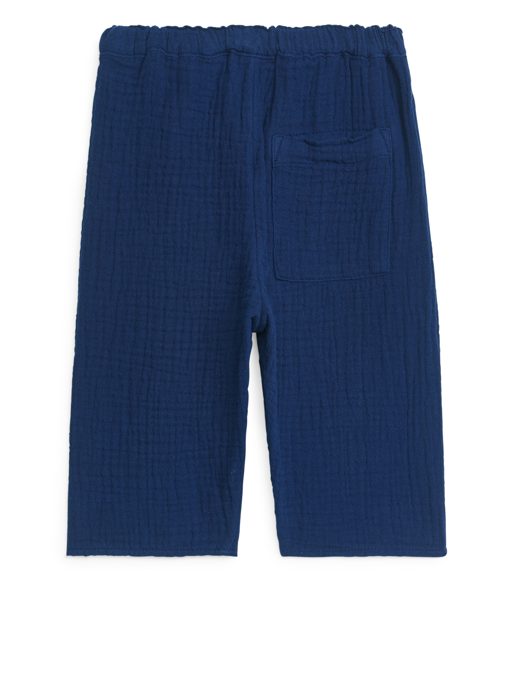 Byxor i bomullsmuslin - Mörkblå - Regular fit - Children - StillMedia/DescriptiveStillLife - 2