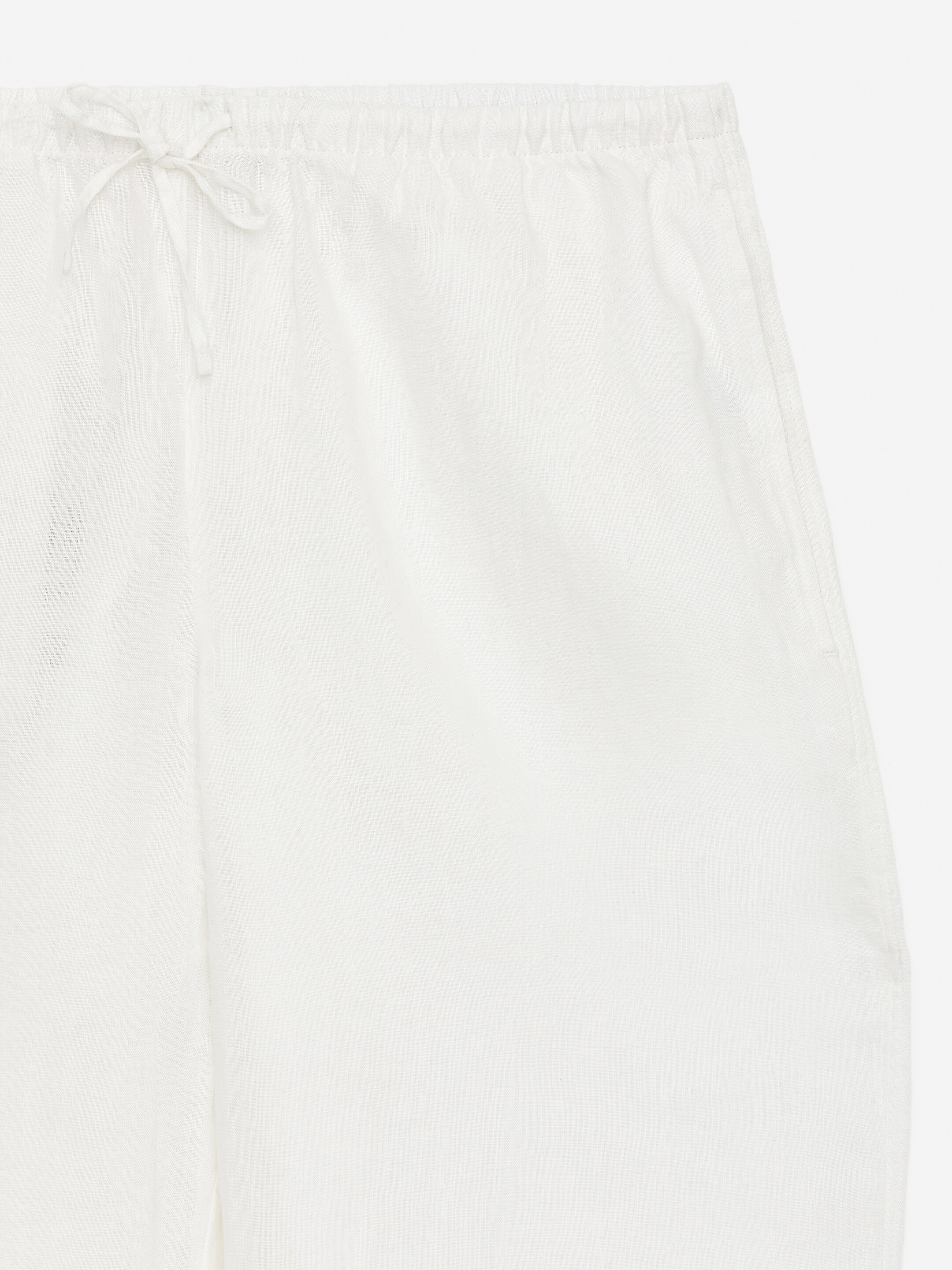 Ingrandisci l'immagine: Linen Pyjama Trousers - White - DONNA | H&M CH 2