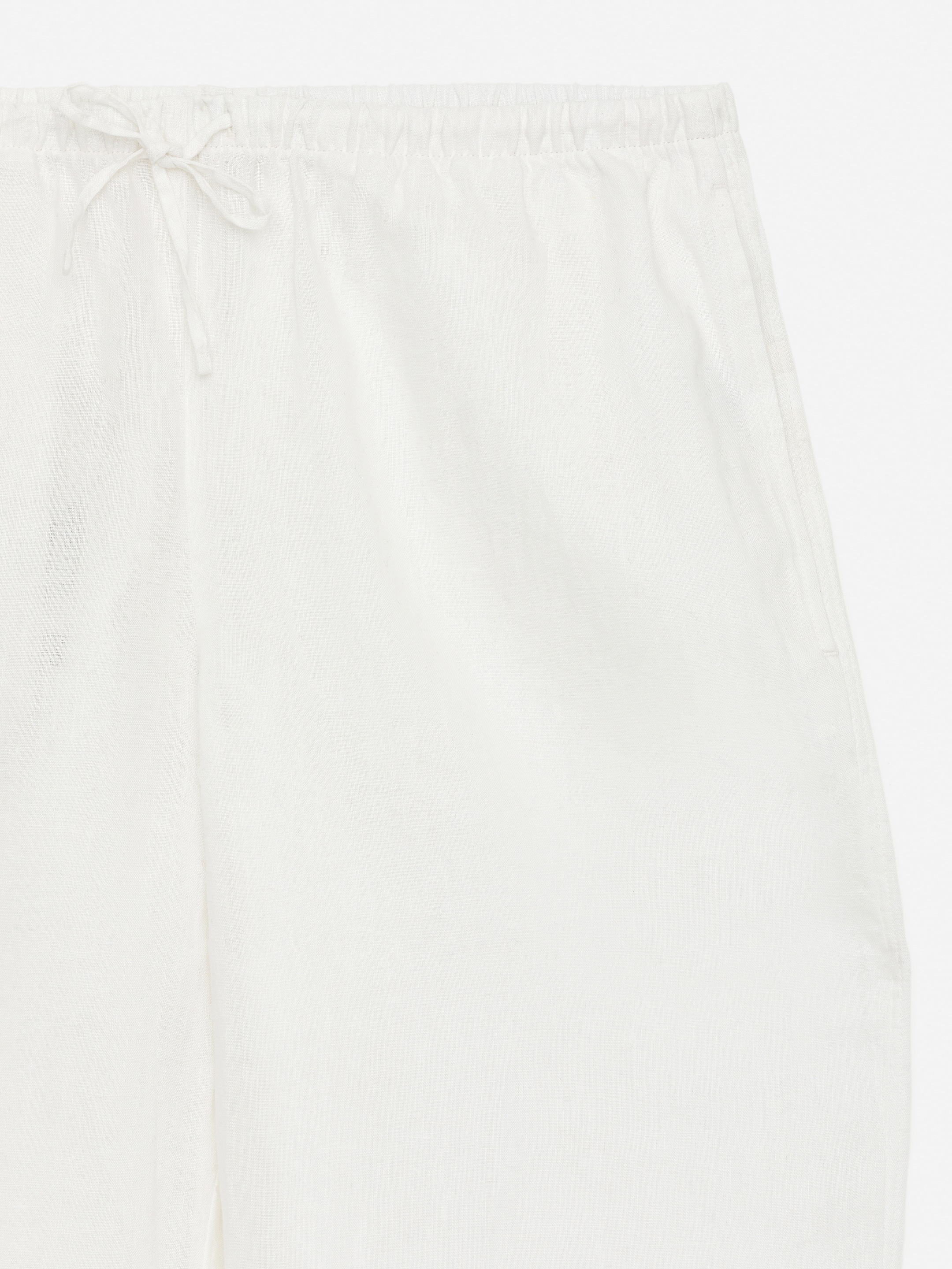 Pyjamahose aus Leinen - Weiß - Regular Fit - Damen - StillMedia/DescriptiveDetail - 1